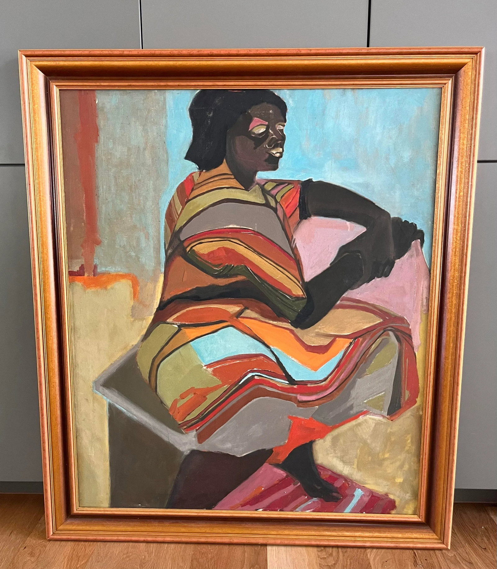 Contemporary Oil Painting of a Seated Woman - 2