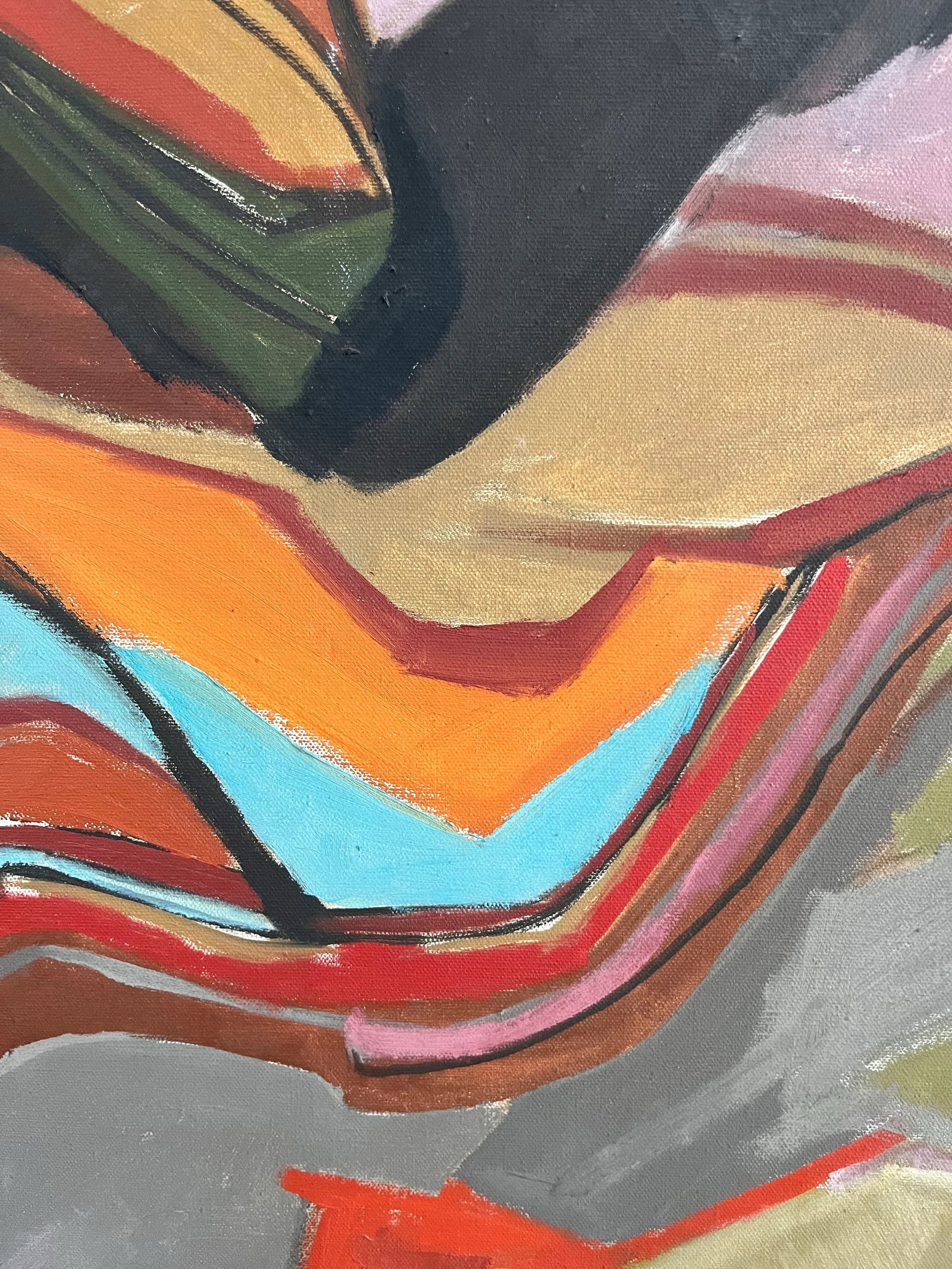 Contemporary Oil Painting of a Seated Woman - 7