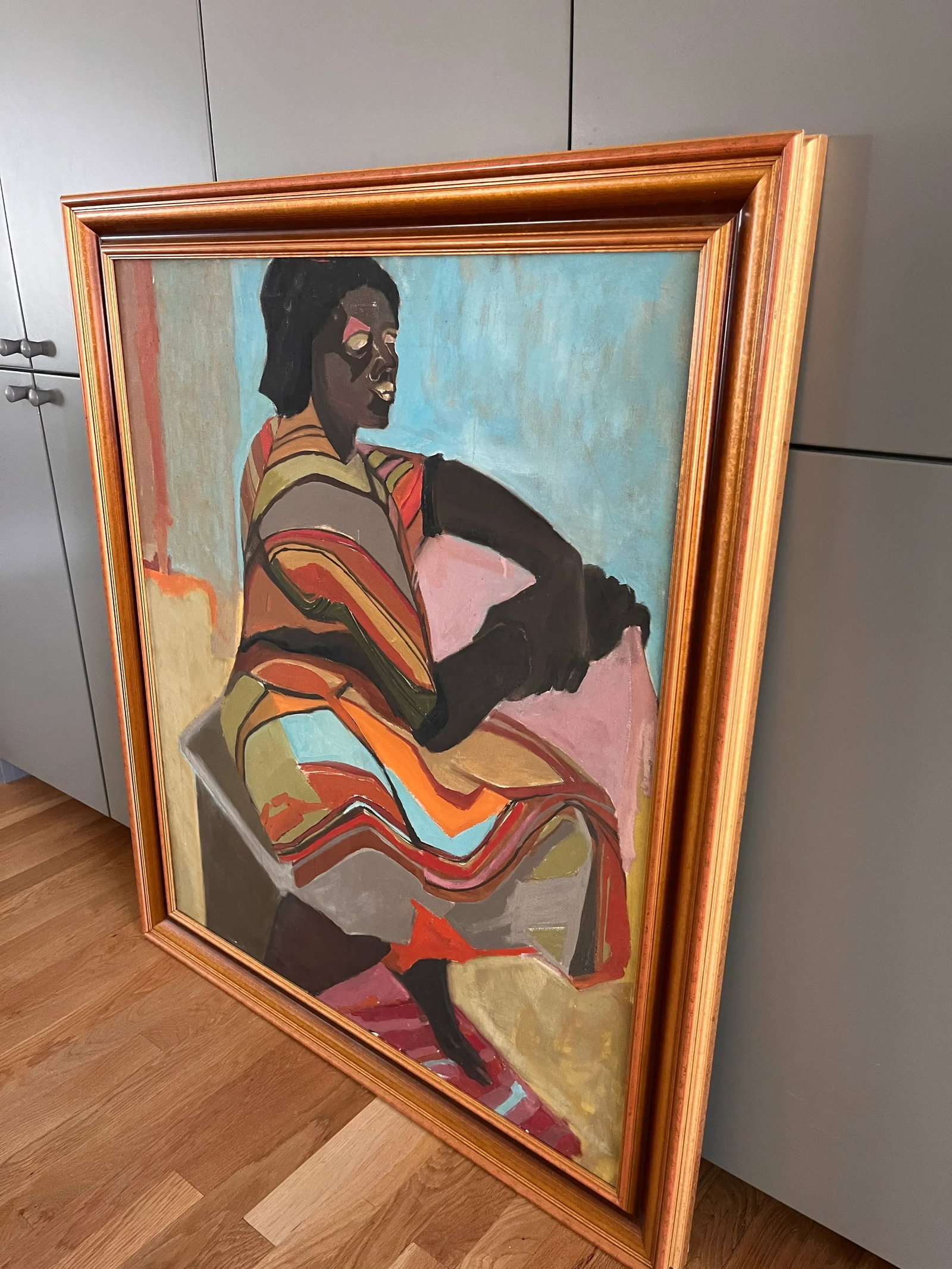 Contemporary Oil Painting of a Seated Woman - 8