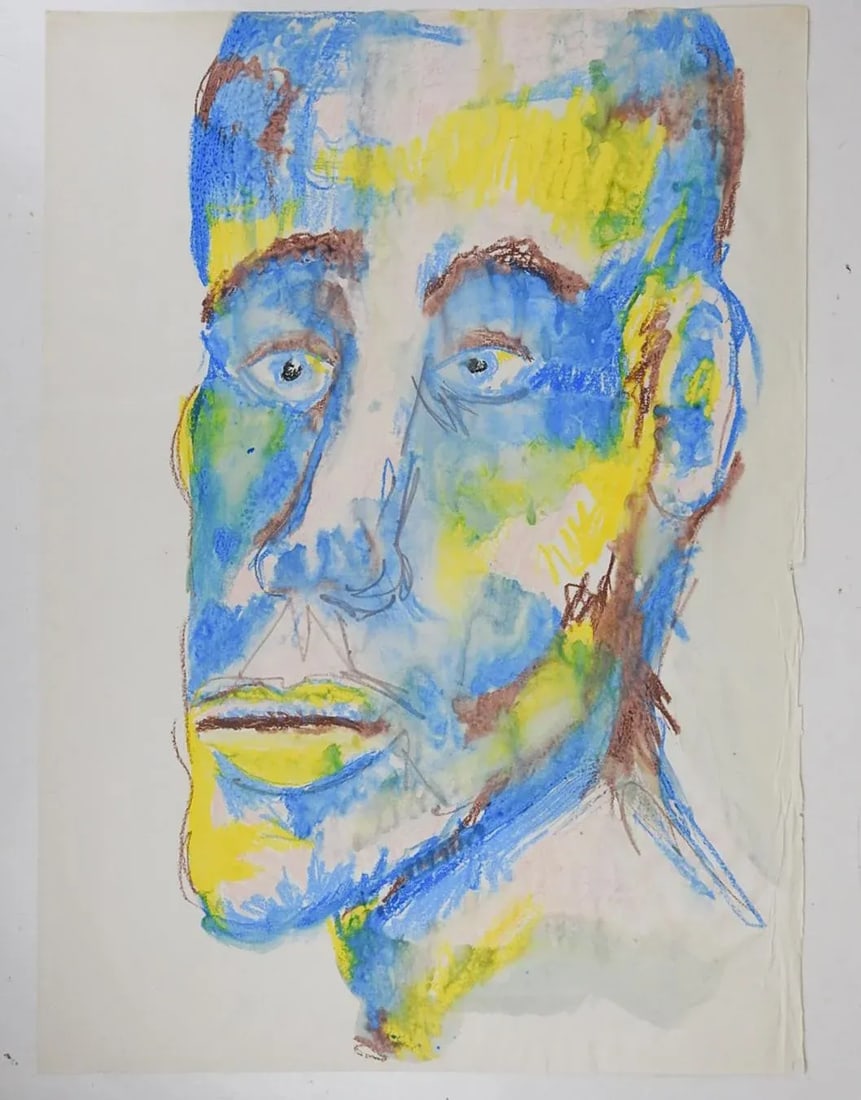 Late 20th Century Fauvist Abstract Portrait Painting - 2