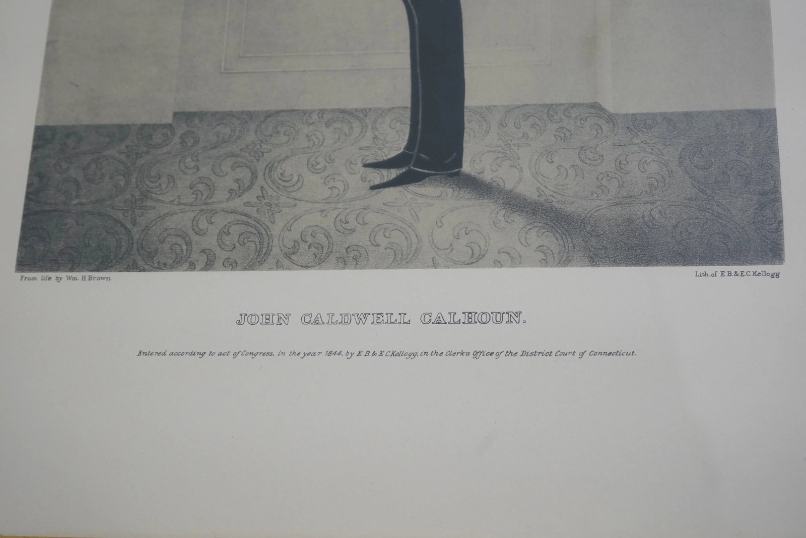 Pair State Representatives Calhoon & Clay Framed Silhouettes - 6