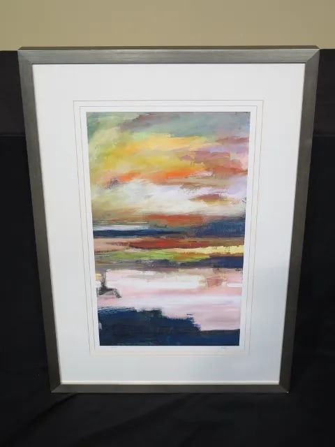 Abstract Horizon Framed Print by W. King Ambler - 5