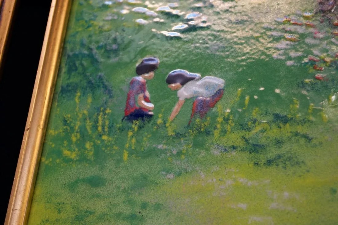 1960s Enamel on Copper Painting by Mark Moses - 6