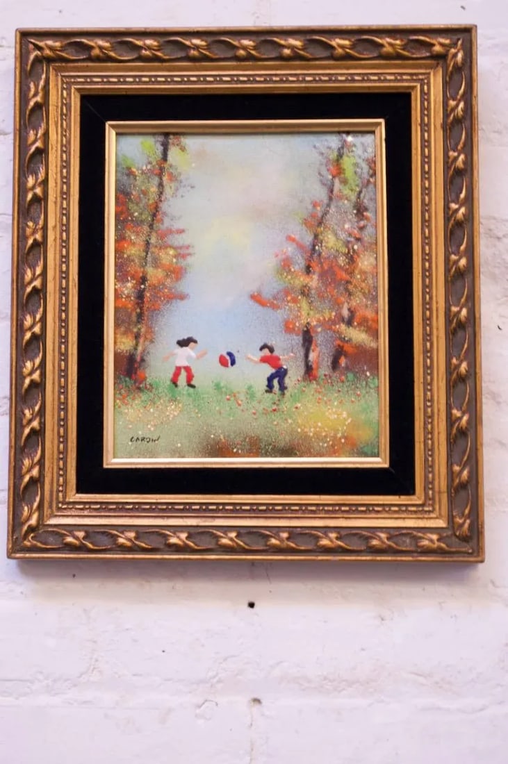 French Enamel on Copper Painting by Louis Cardin - 6