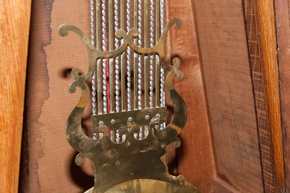French Antique Oak Long Case Clock - 5