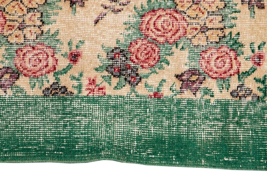 Mid 20th Century Vintage Overdye Rug - 7