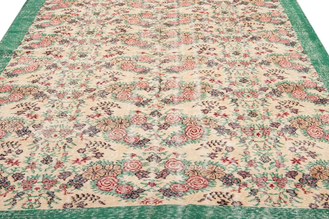 Mid 20th Century Vintage Overdye Rug - 9