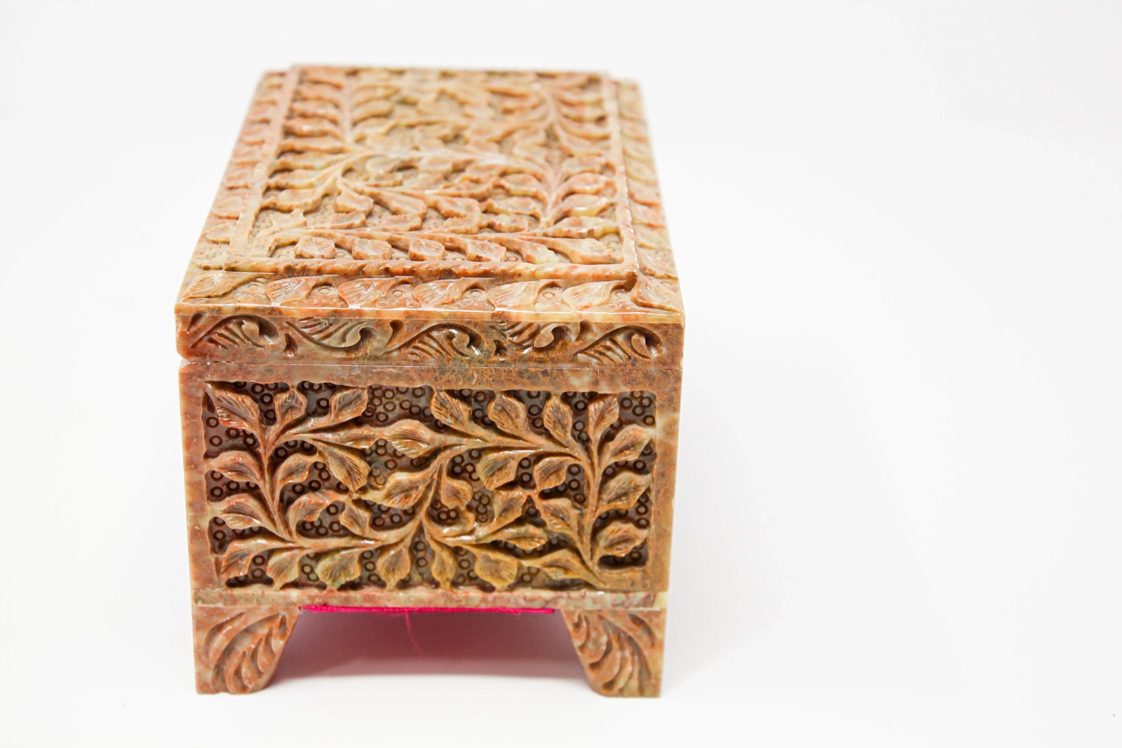 Hand-Carved Stone Jewelry Box Rajasthan, India - 10
