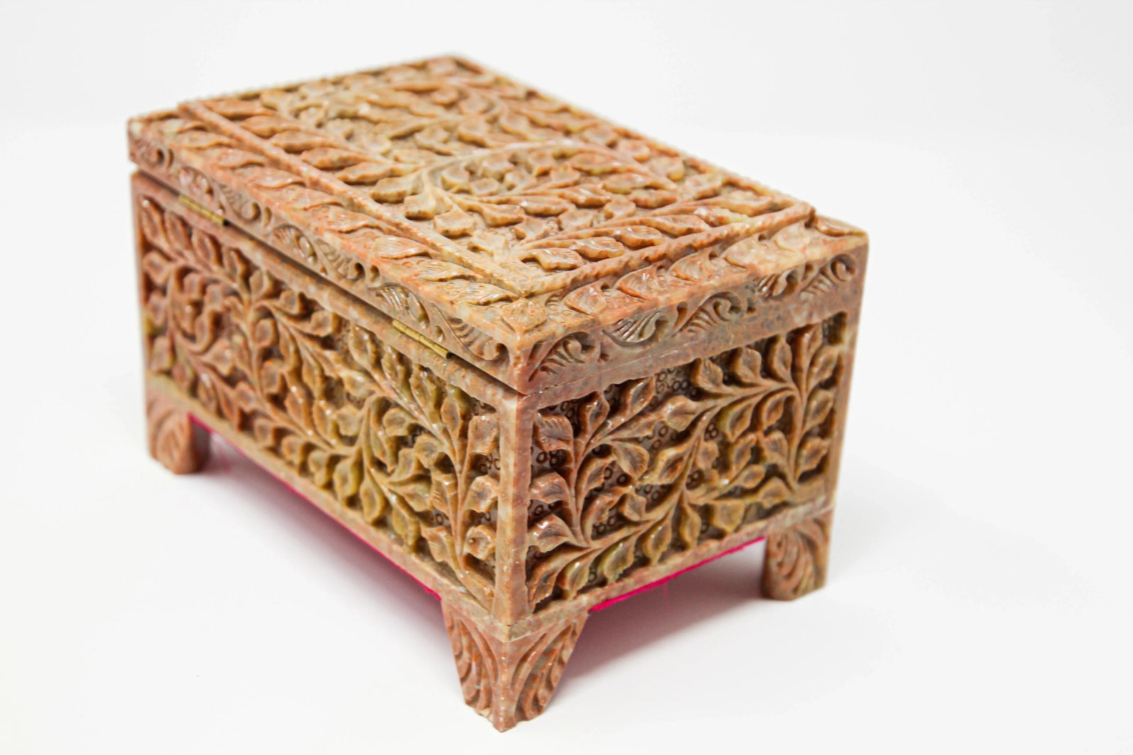 Hand-Carved Stone Jewelry Box Rajasthan, India - 11