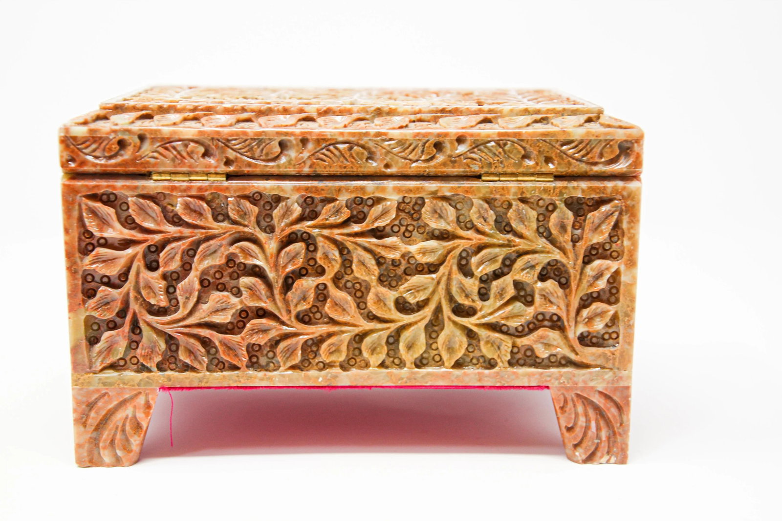 Hand-Carved Stone Jewelry Box Rajasthan, India - 12
