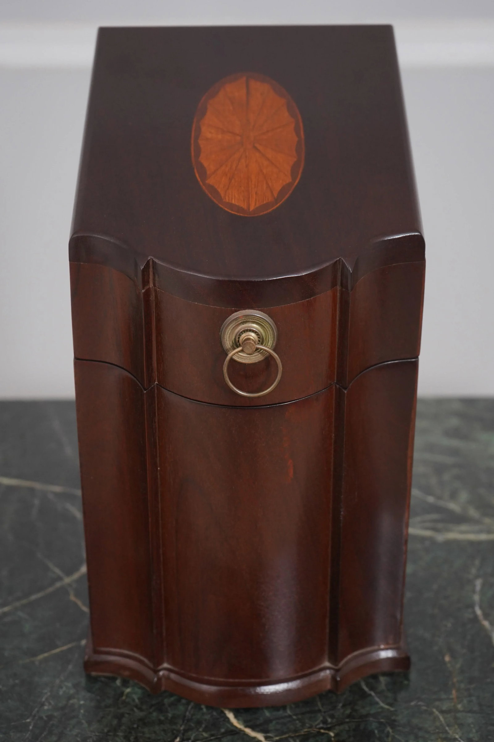 Pair Inlaid Mahogany Federal Style Letter or Knife Boxes - 2