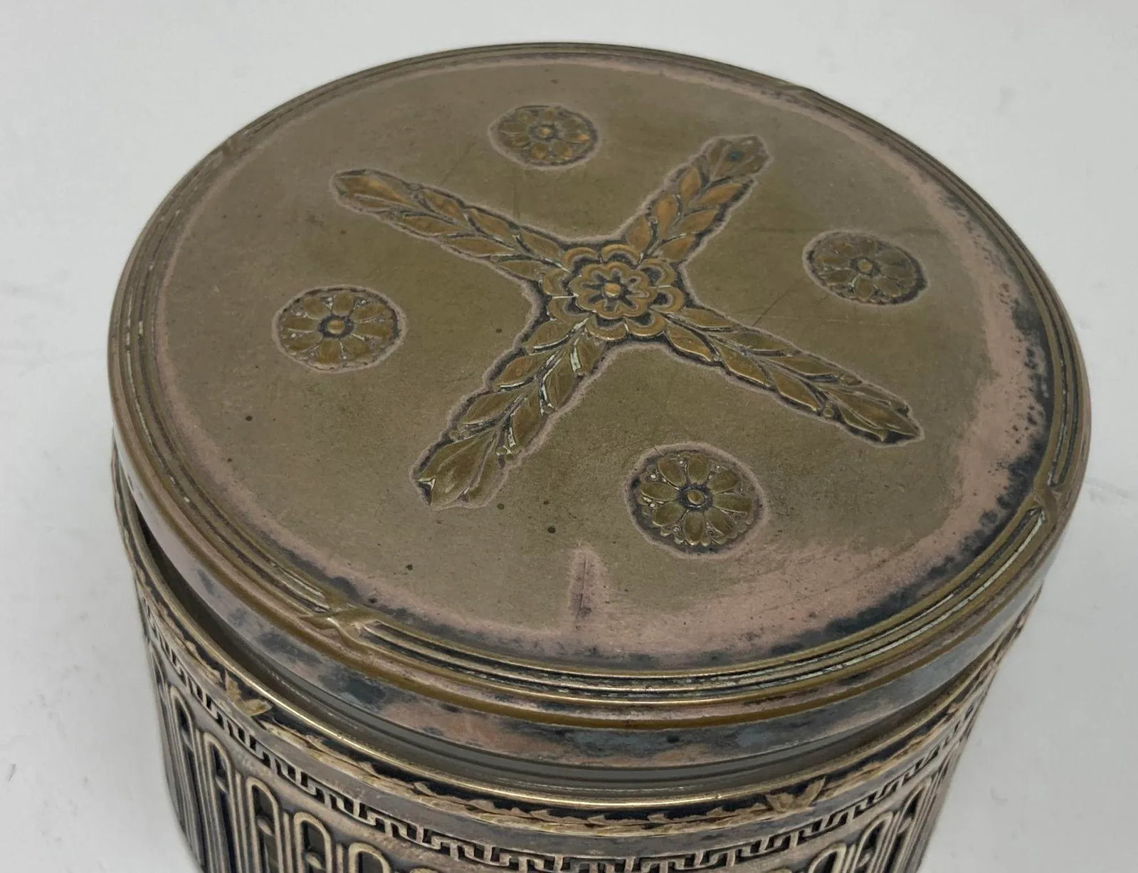 Wmf German Art Deco Round Silver Plated Box 1910s - 3