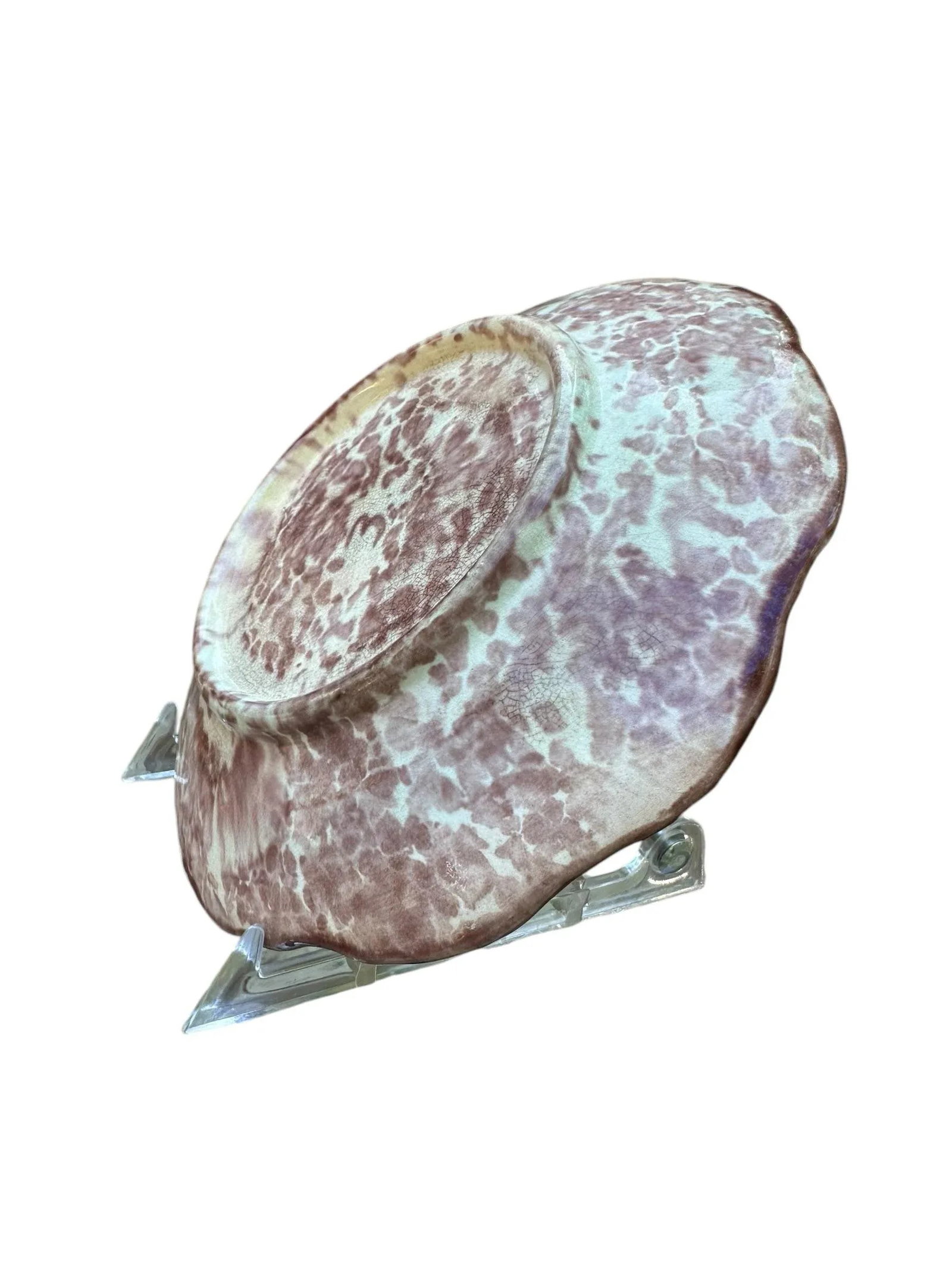 Majolica Antique 19th Century Grape Leaf Plate - 6