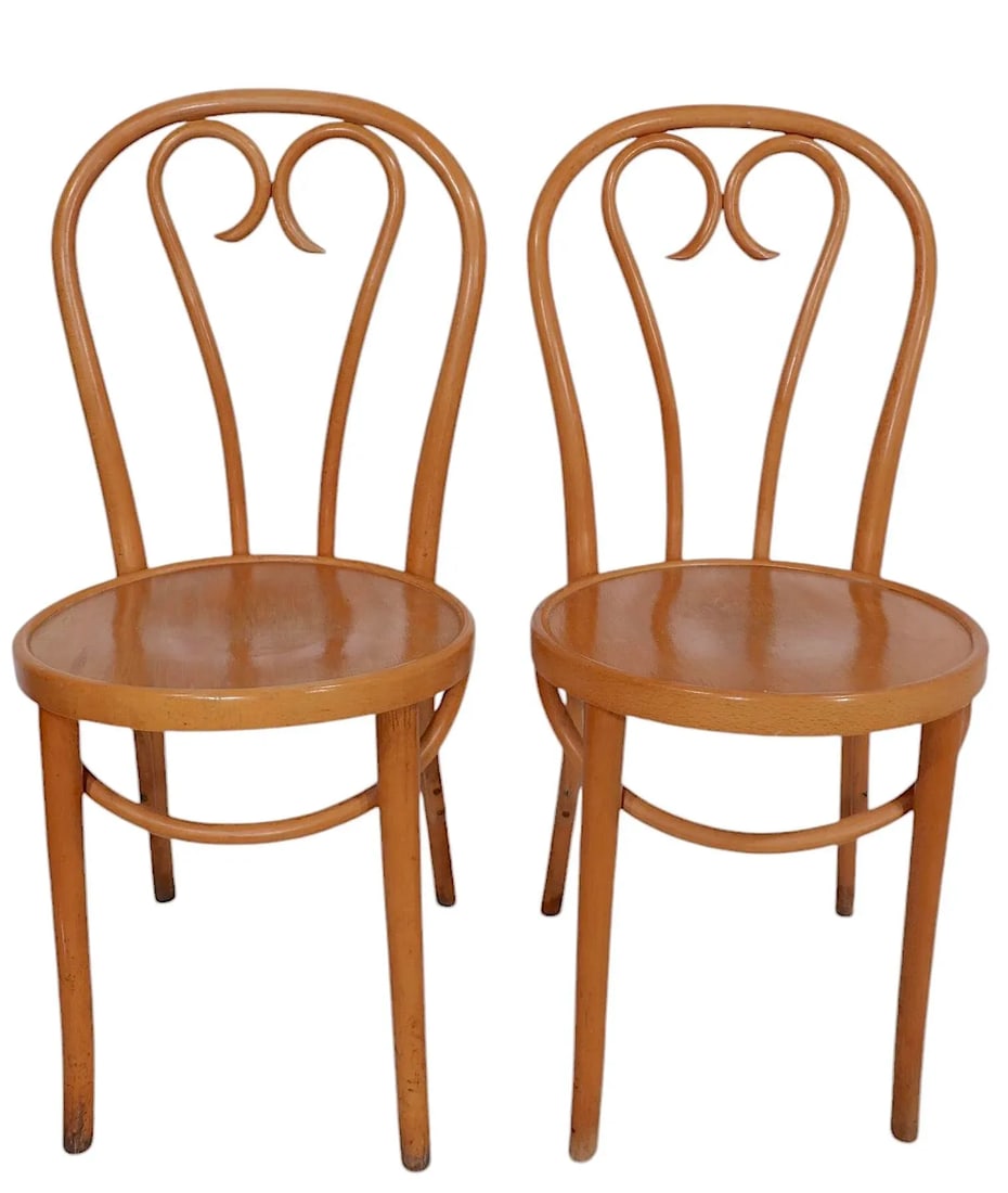 Pr. Cafe Bistro Style Dining Chairs Made in Romania After Thonet - 8