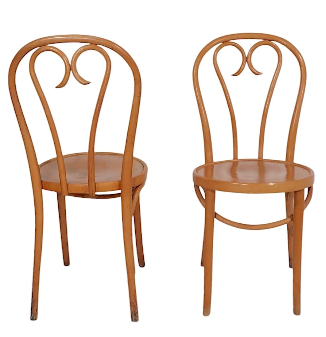 Pr. Cafe Bistro Style Dining Chairs Made in Romania After Thonet - 9