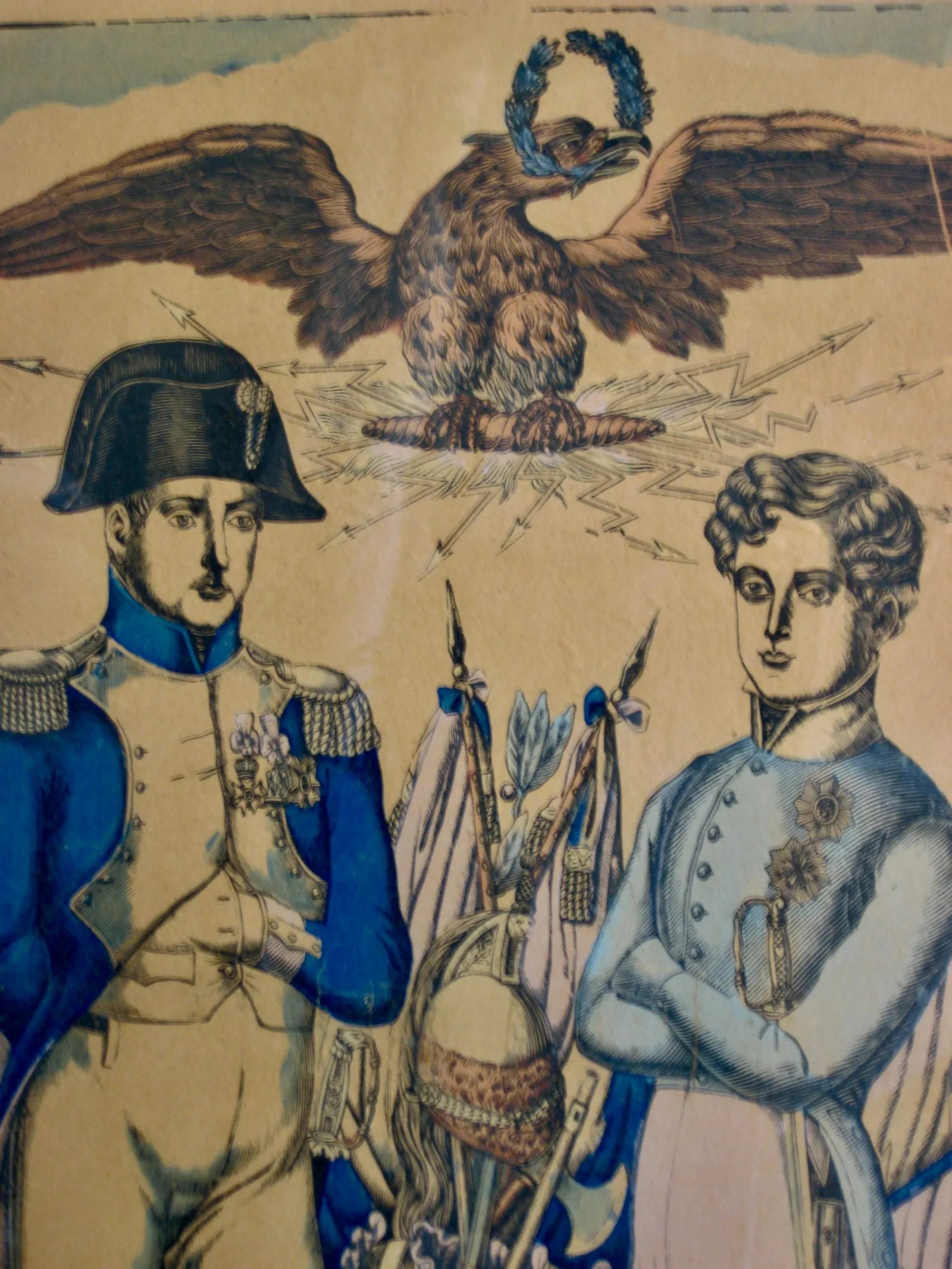 Early 20th Century Napoleon I and Son Print, Framed - 2