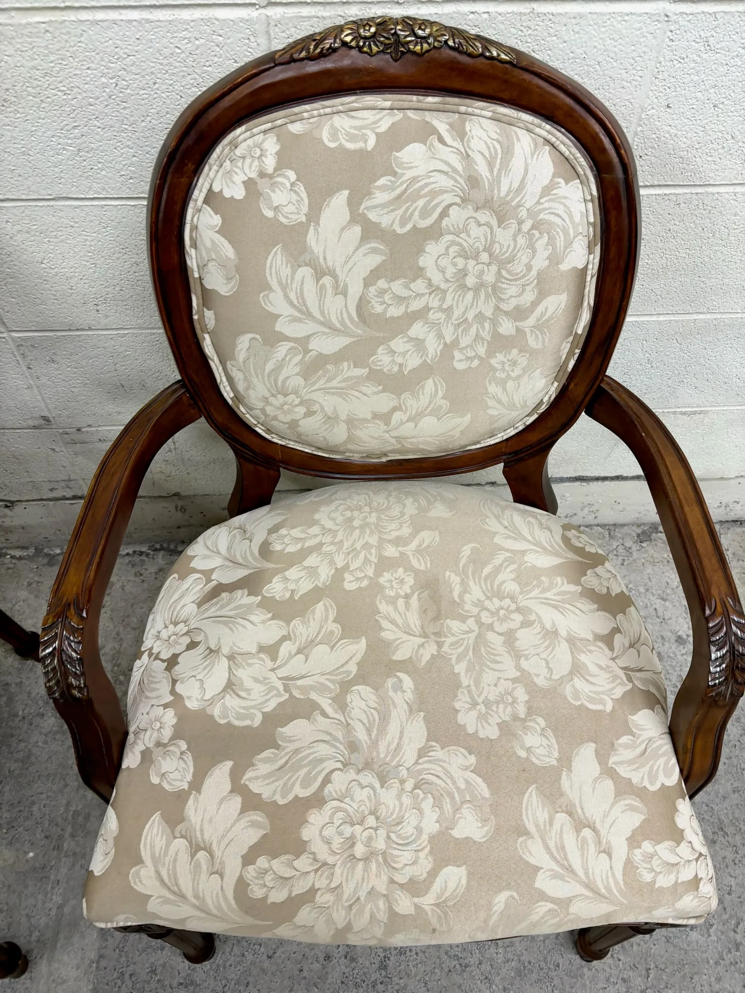 Vintage Dongguan French Louis XVI Style Armchairs or Bergere Chairs - Pair - 9