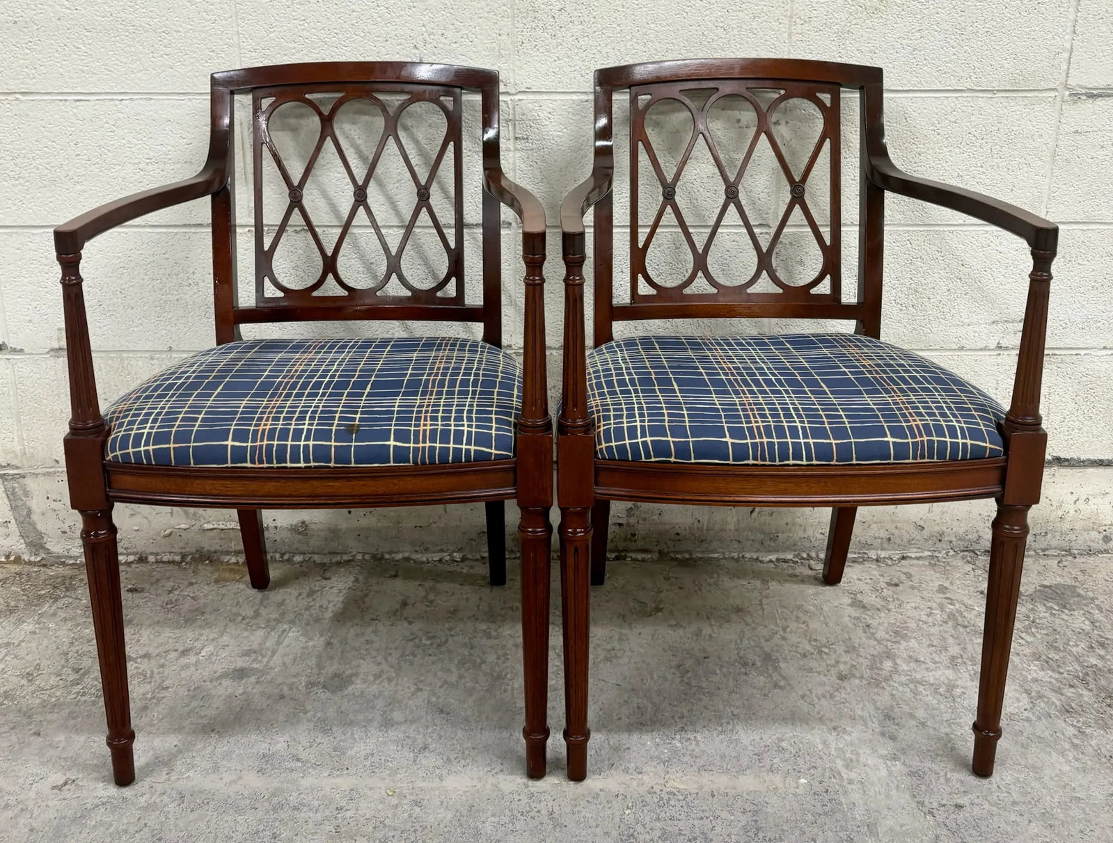 Vintage Regency Style Lady Emily Dining Armchairs - Pair - 3