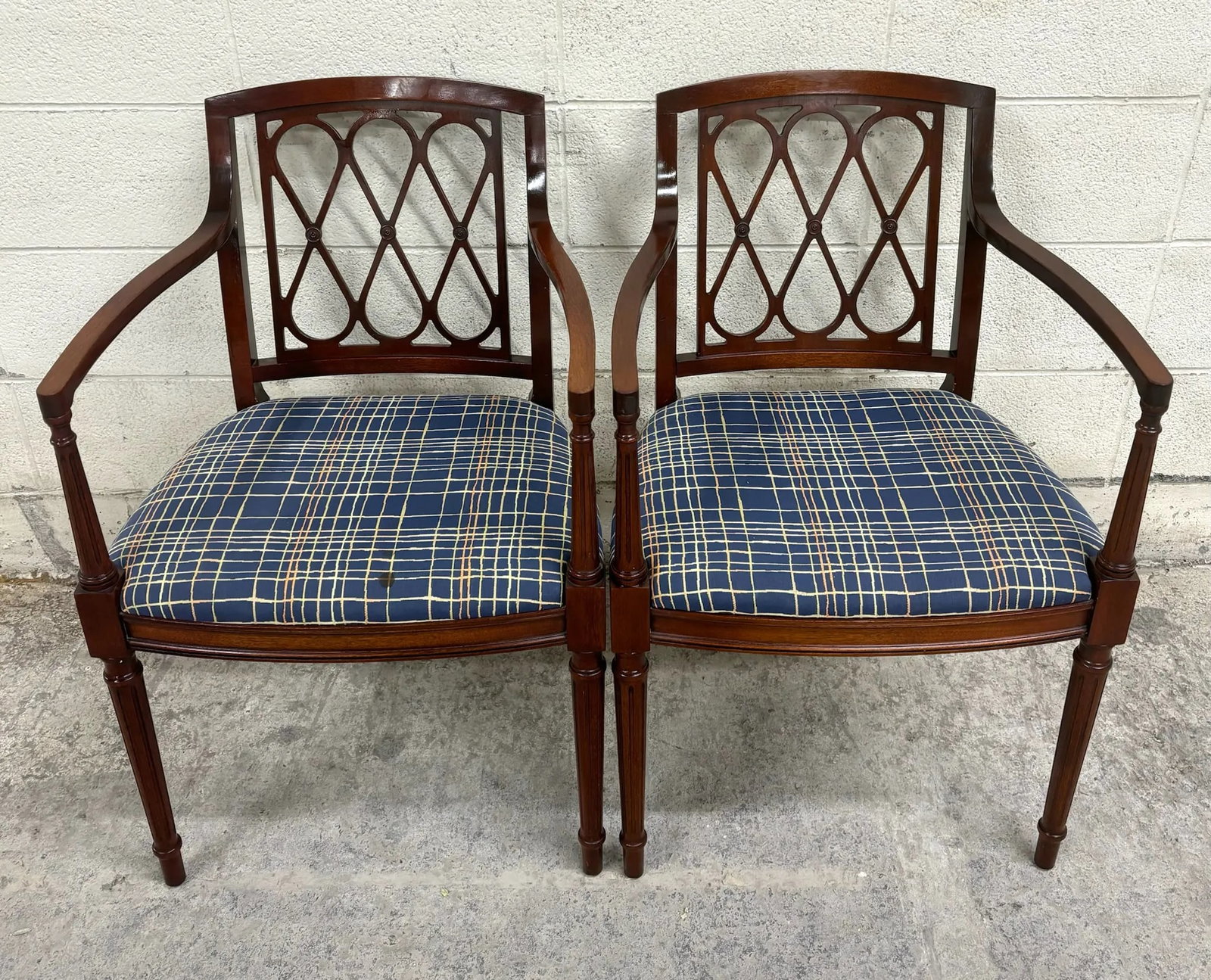 Vintage Regency Style Lady Emily Dining Armchairs - Pair - 4