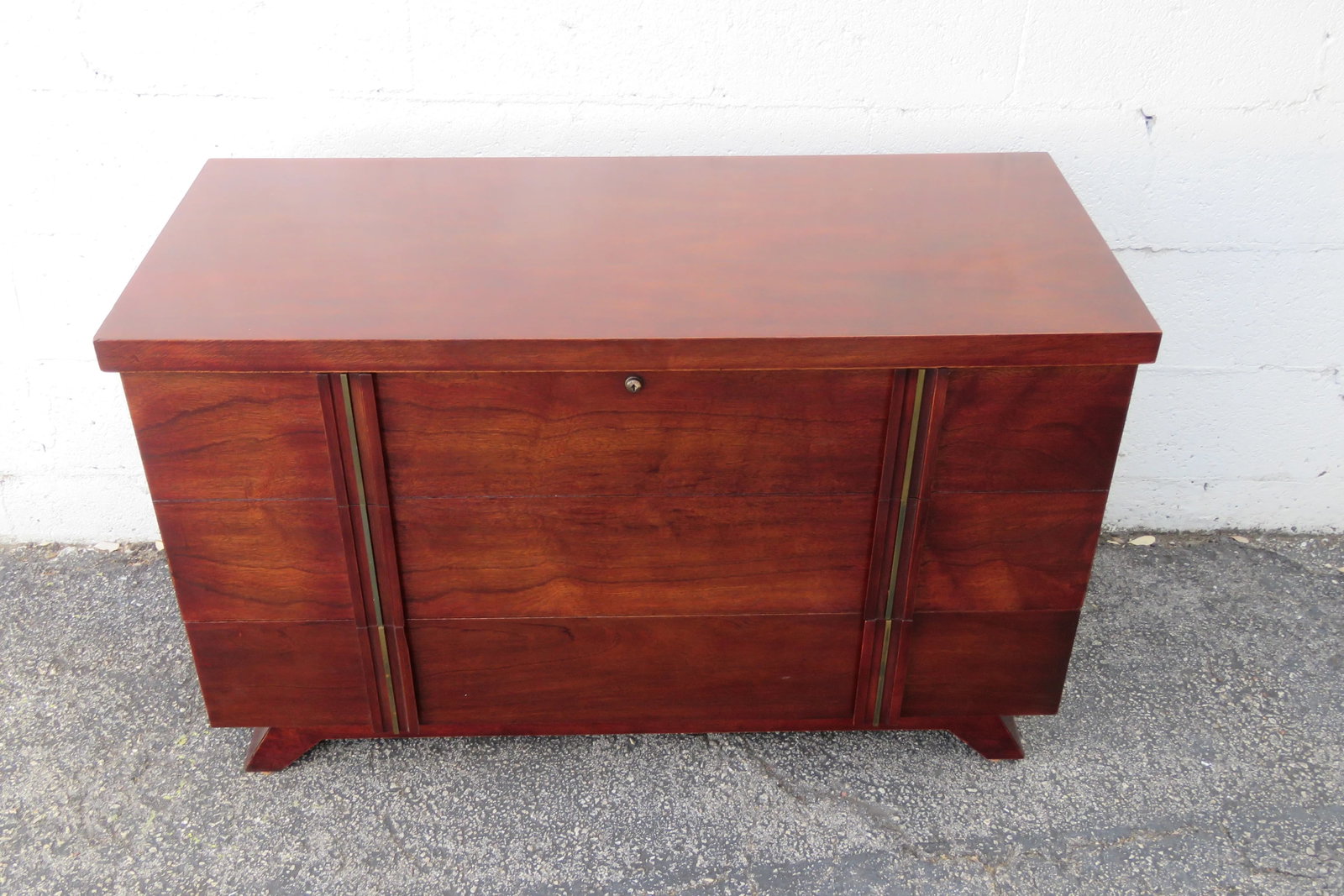 Mid 20th Century Lane Cedar Chest Blanket Trunk Window Bench With a Drawer - 2