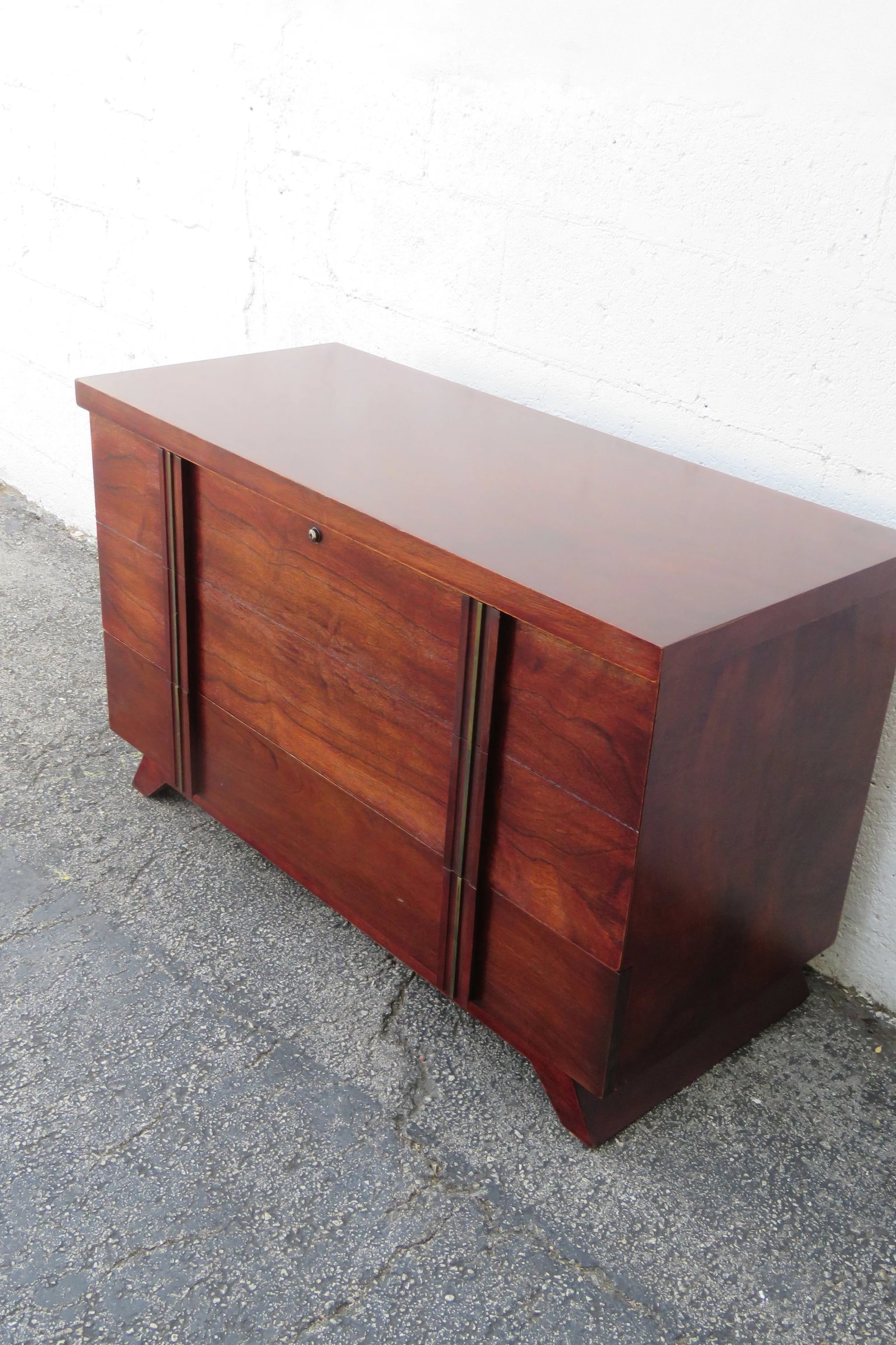 Mid 20th Century Lane Cedar Chest Blanket Trunk Window Bench With a Drawer - 3
