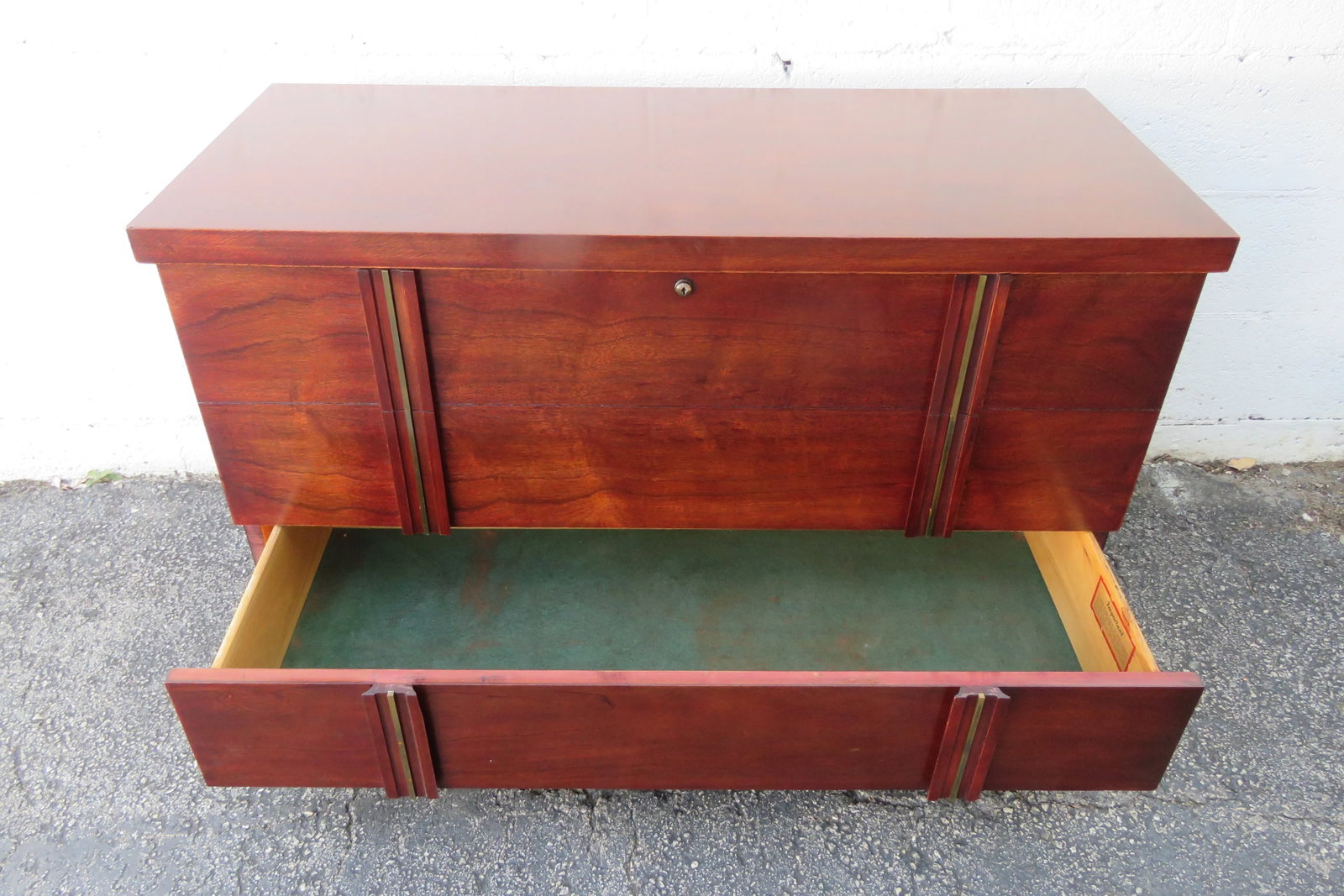 Mid 20th Century Lane Cedar Chest Blanket Trunk Window Bench With a Drawer - 6