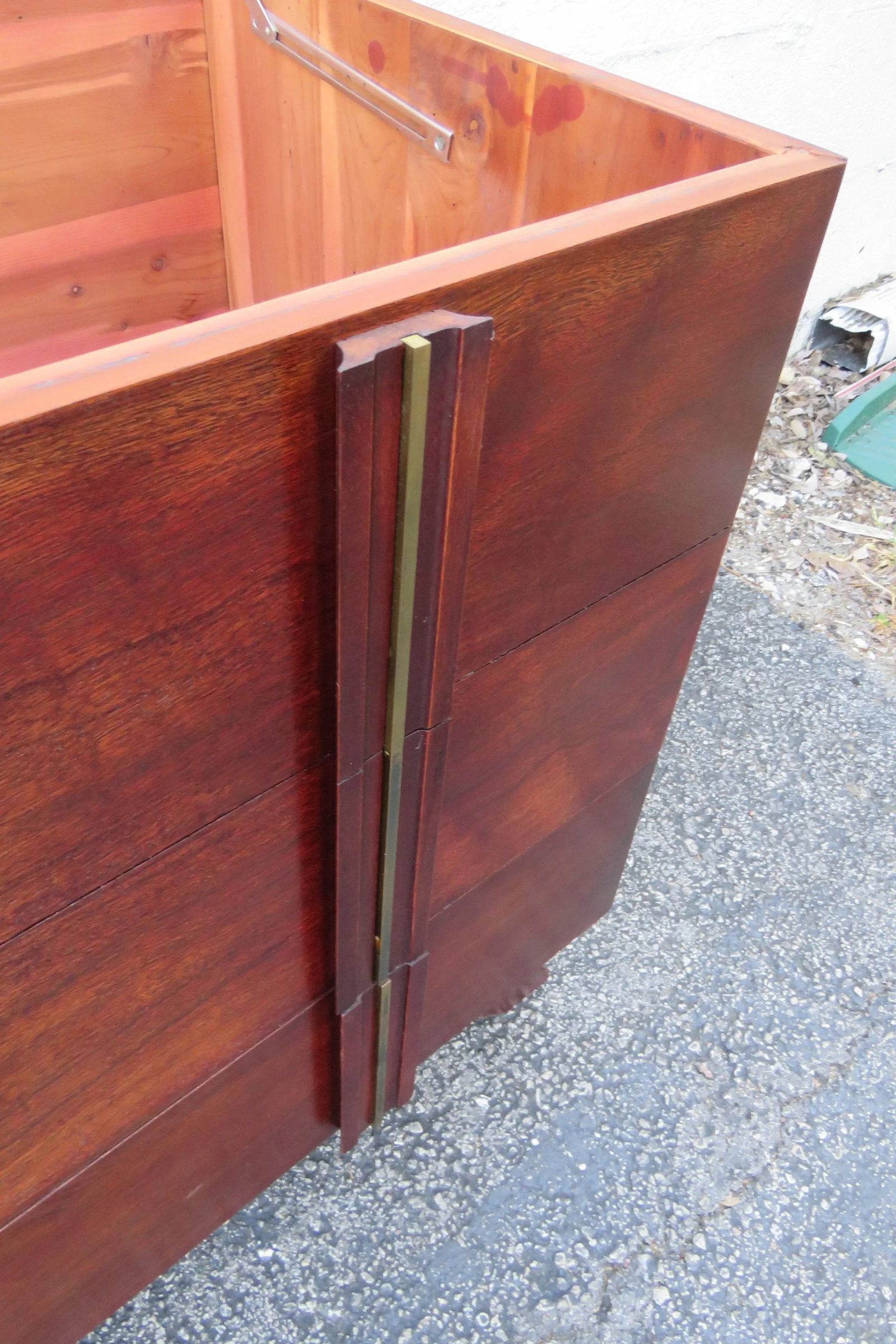 Mid 20th Century Lane Cedar Chest Blanket Trunk Window Bench With a Drawer - 8