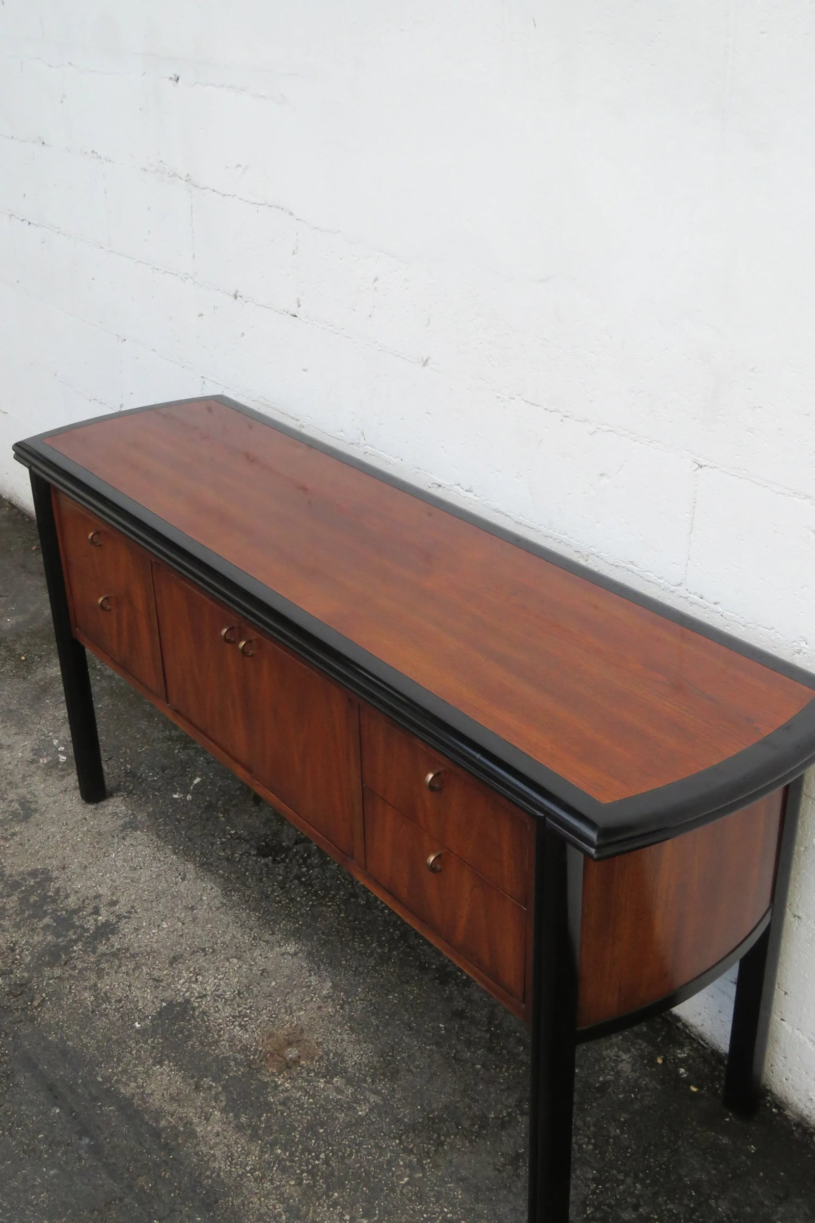 Century Hollywood Regency Sideboard Buffet Tv Media Entry Console - 12
