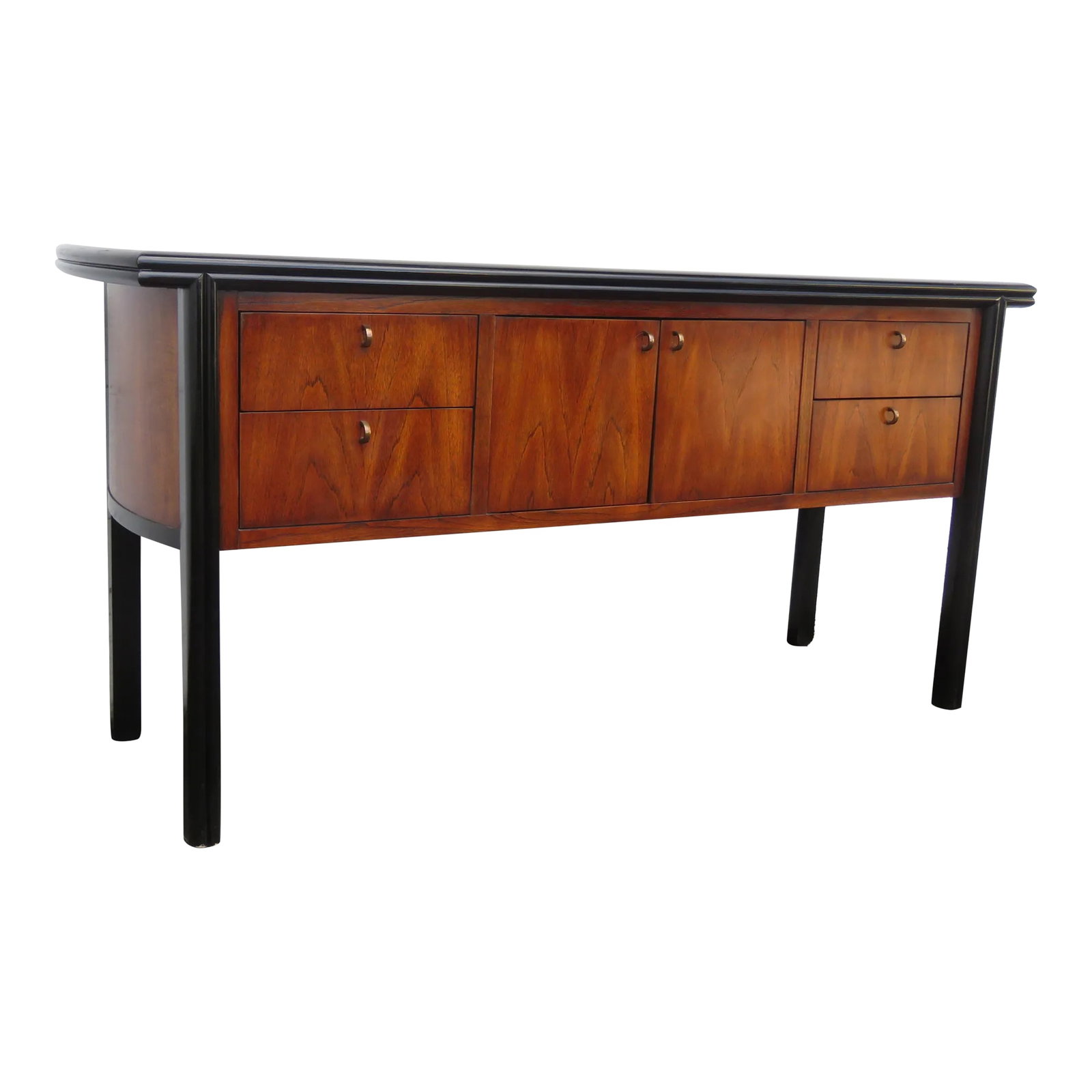 Century Hollywood Regency Sideboard Buffet Tv Media Entry Console (1 of 12)