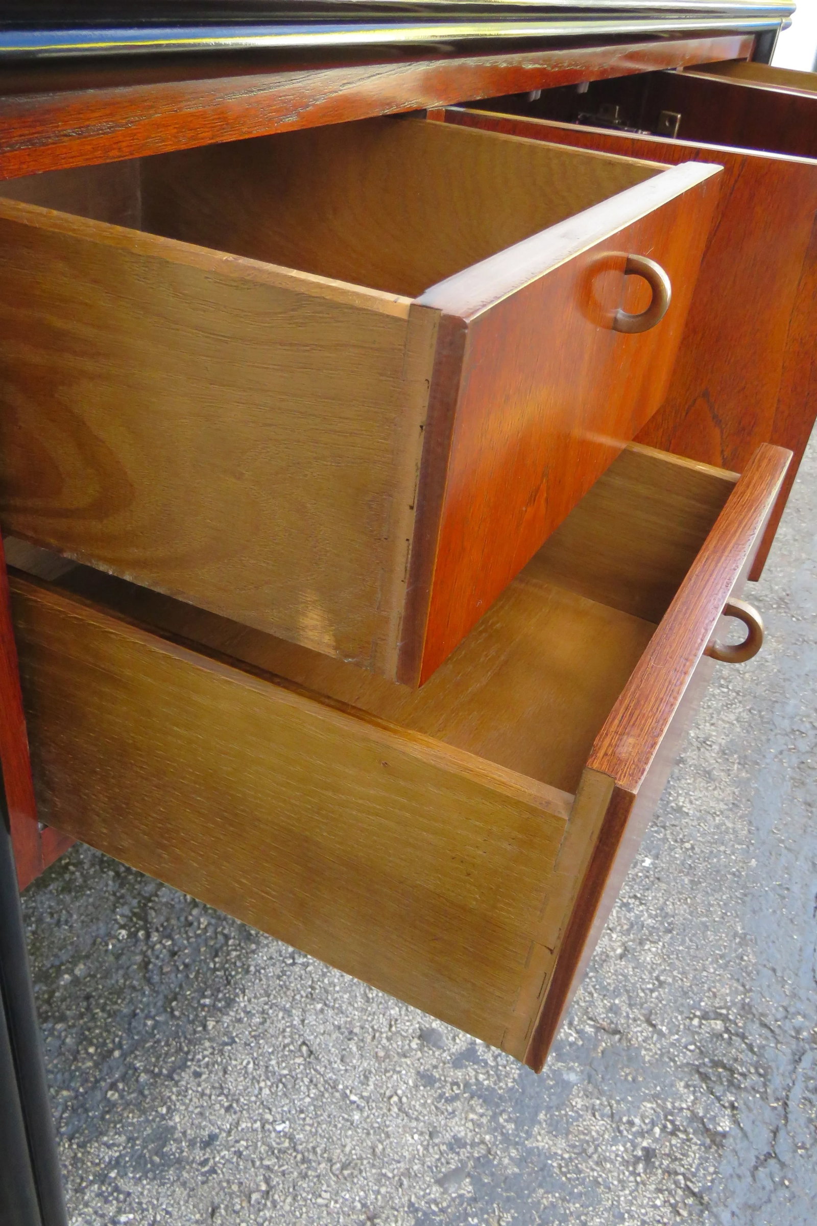 Century Hollywood Regency Sideboard Buffet Tv Media Entry Console - 5