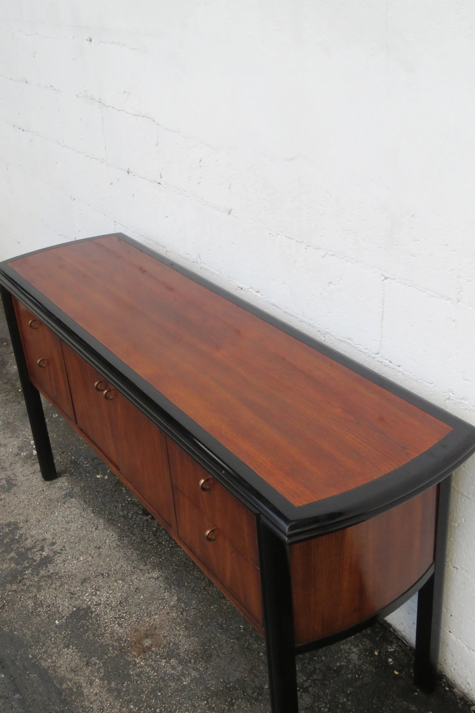Century Hollywood Regency Sideboard Buffet Tv Media Entry Console - 7