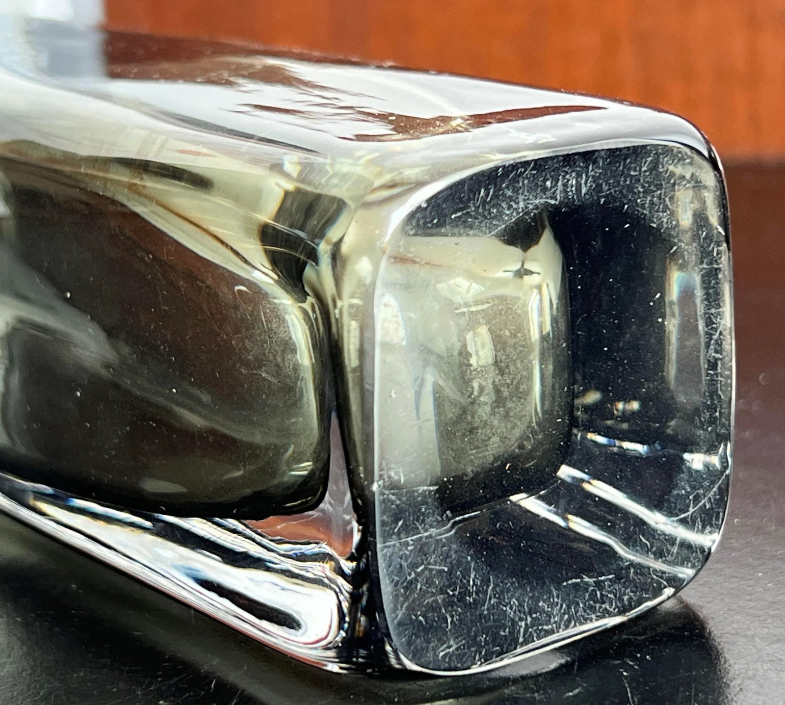 Vintage Sommerso Murano Glass Smoked Grey Vase - 7