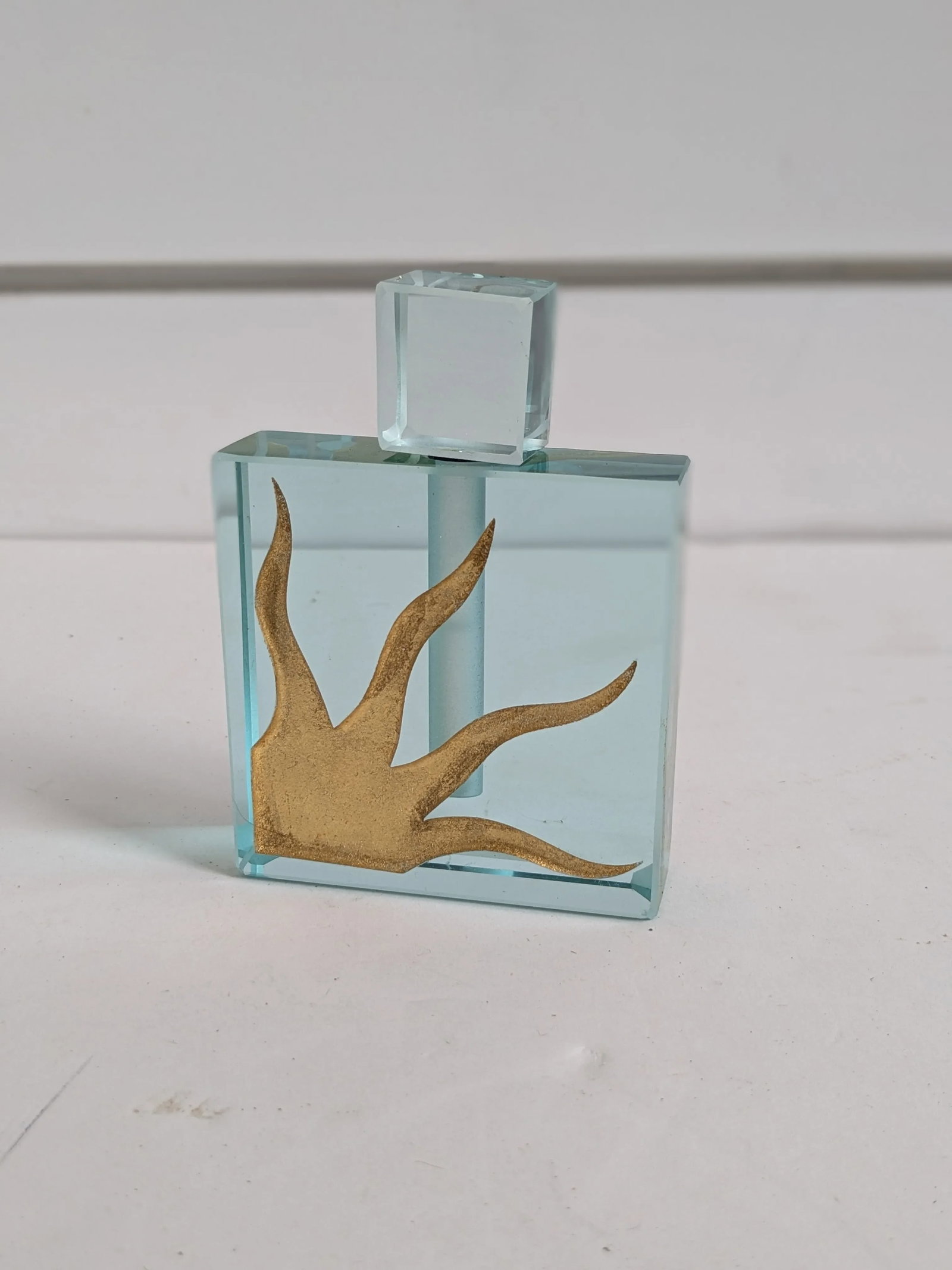 Mid 20th Century Felt Glass-Jeffrey M. Andrews Cold Cut Glass Perfume Bottle - 4