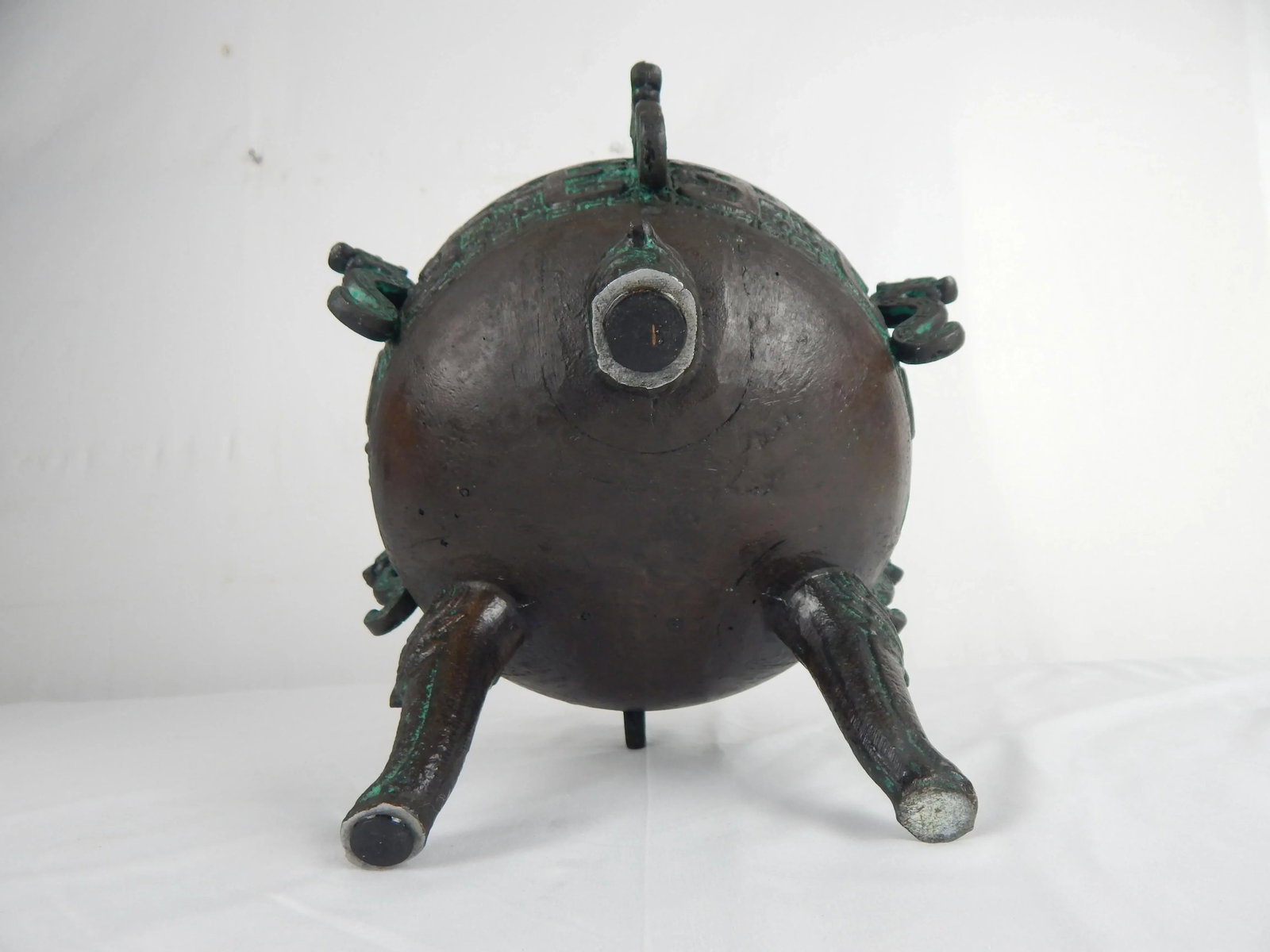 James Mont-Style Archaic Asian Inspired Midcentury Ice Bucket - 7