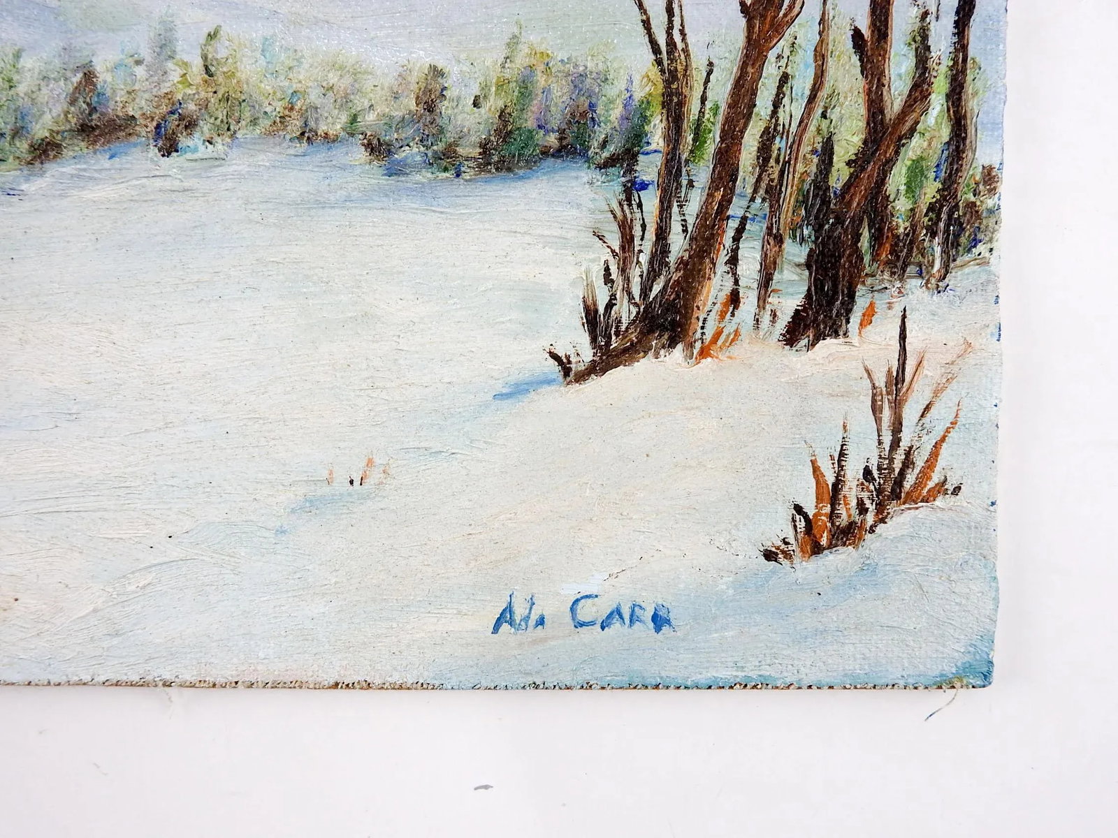 1960s Winter Landscape Painting - 3
