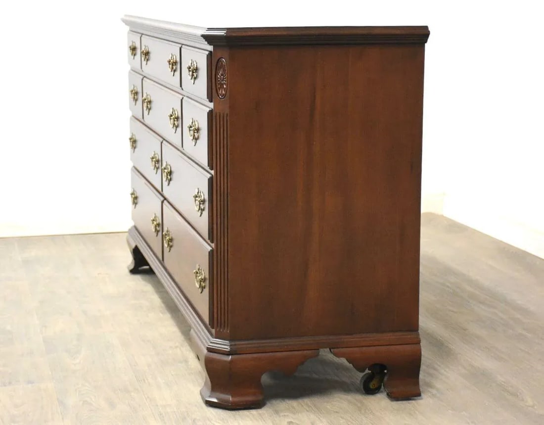 1960s Ethan Allen Georginian Court Cherry Dresser - 3