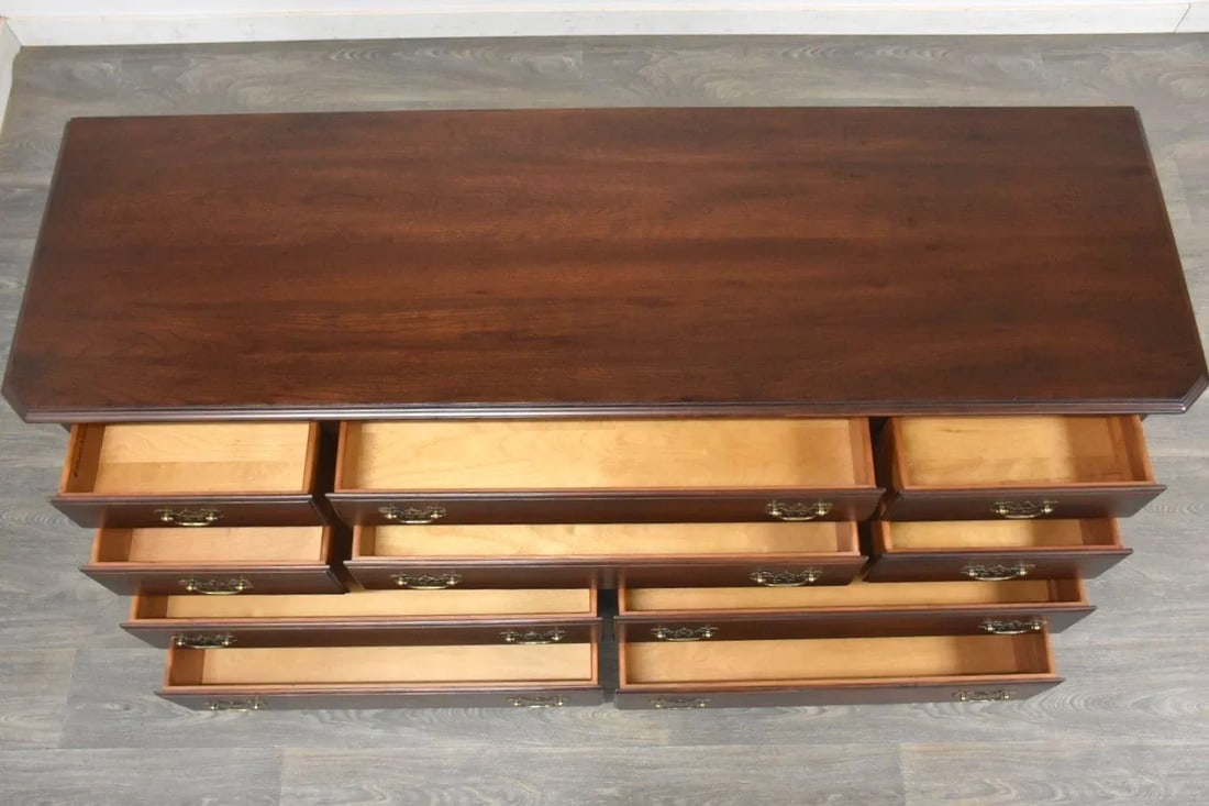 1960s Ethan Allen Georginian Court Cherry Dresser - 4