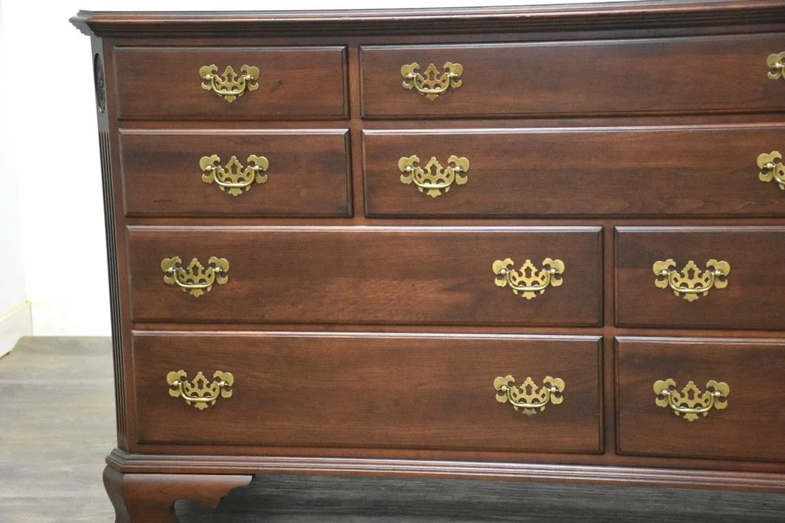 1960s Ethan Allen Georginian Court Cherry Dresser - 9