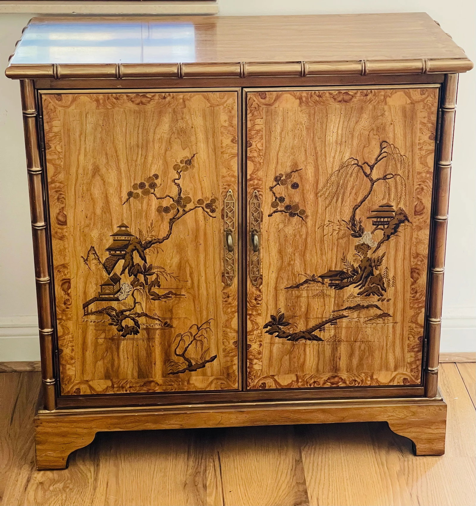 Fabulous 1970s Drexel Heritage Faux Bamboo Chinoiserie Chest - 3