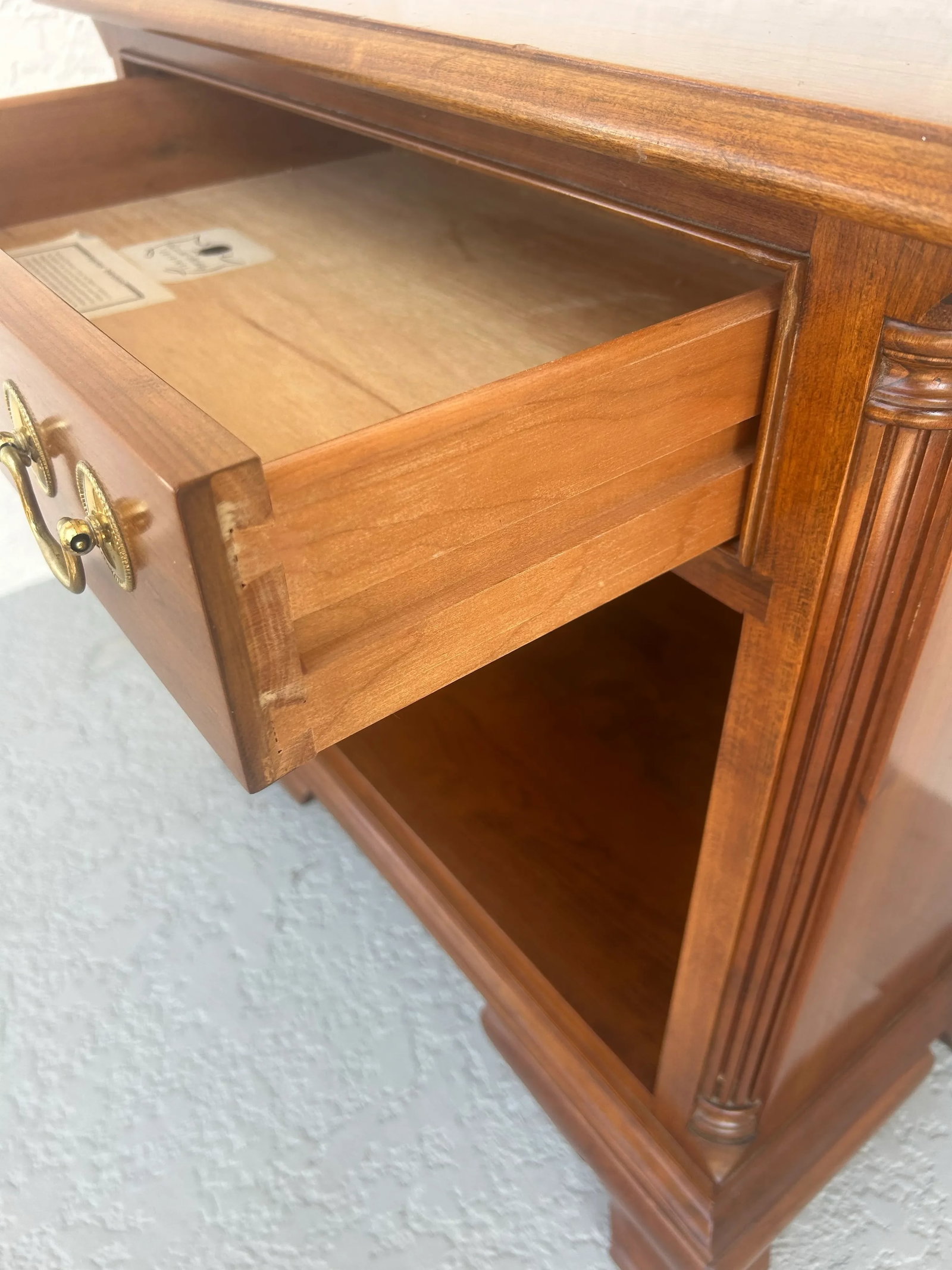 Stickley Brothers Solid Cherry Nightstand Sidetable - 5