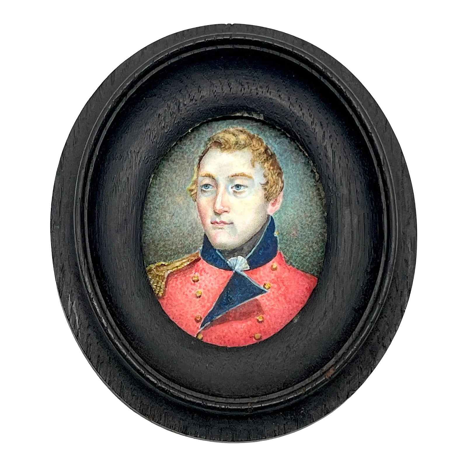 Robert Stewart Miniature Portrait: Lt. Col. Robert Stewart, Miniature Portrait C. 1763, French and Indian War Lieutenant Colonel Robert Stewart (1729-1809) of the Virginia Regiment Labeled on the back:: Lieutennip? Fitis 'ie'? Ne