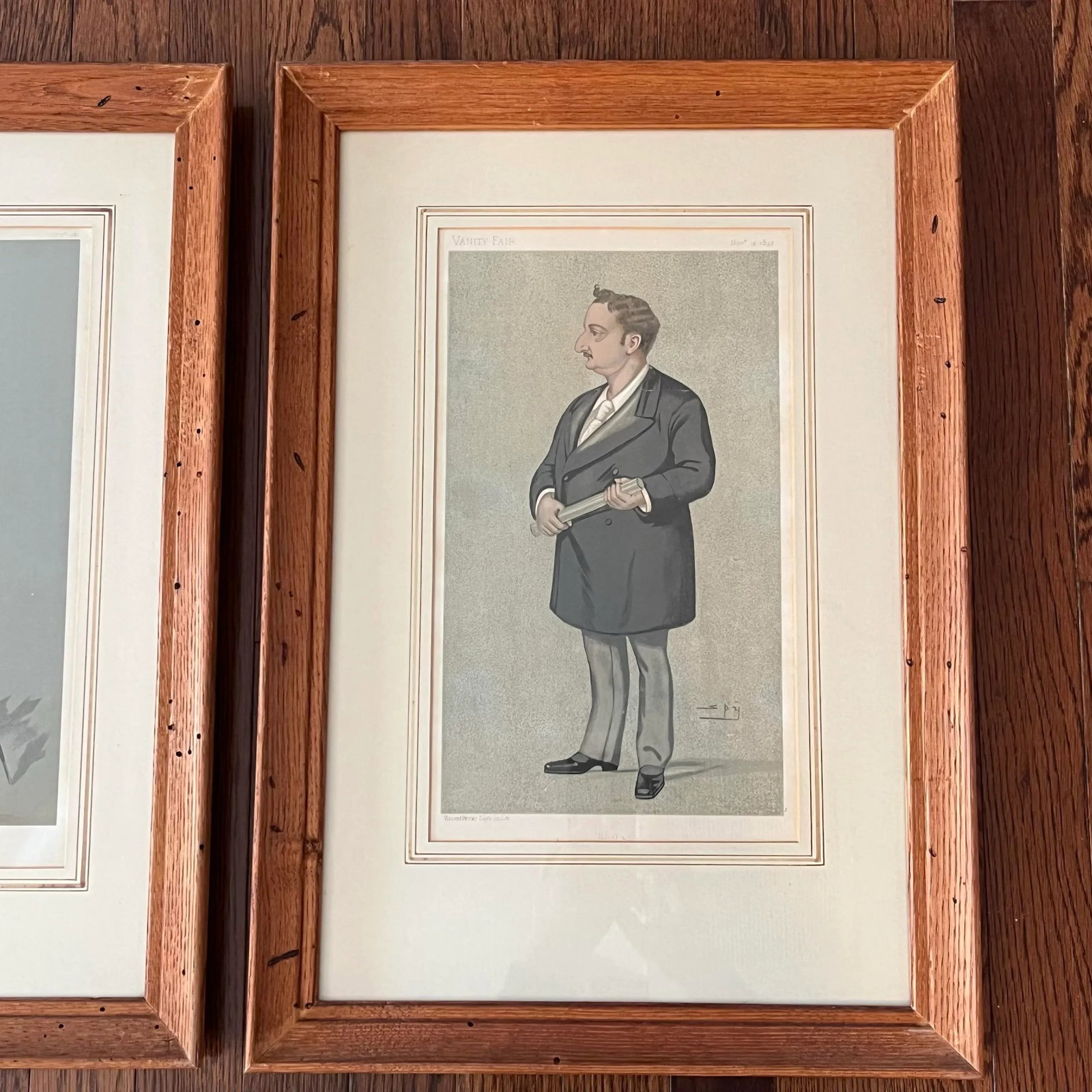 Late 19th Century British Society Magazine Vanity Fair Framed Chromolithograph Caricature Portraits - 5