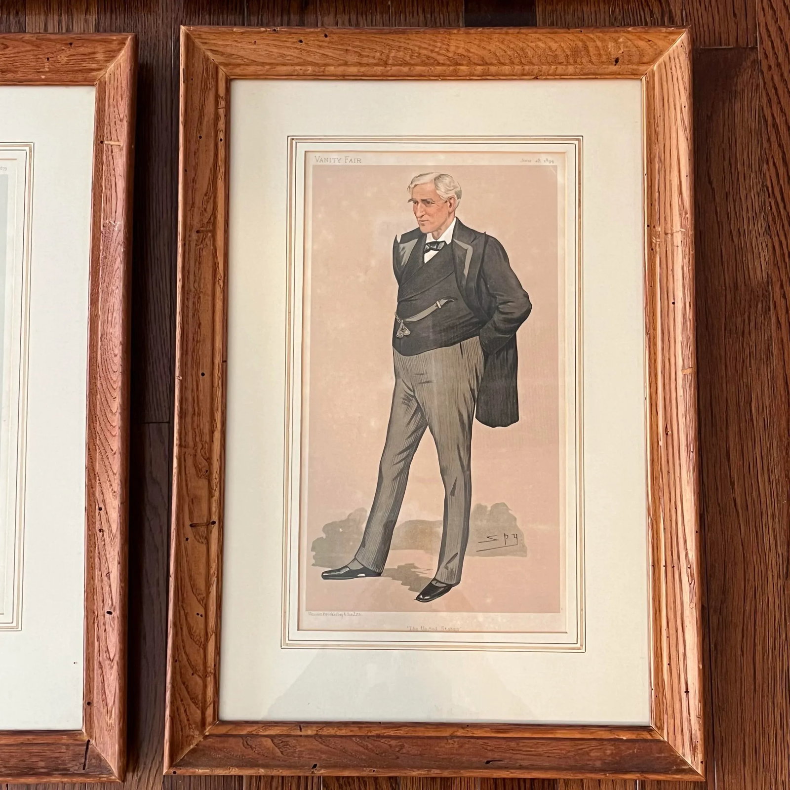 Late 19th Century British Society Magazine Vanity Fair Framed Chromolithograph Caricature Portraits - 8