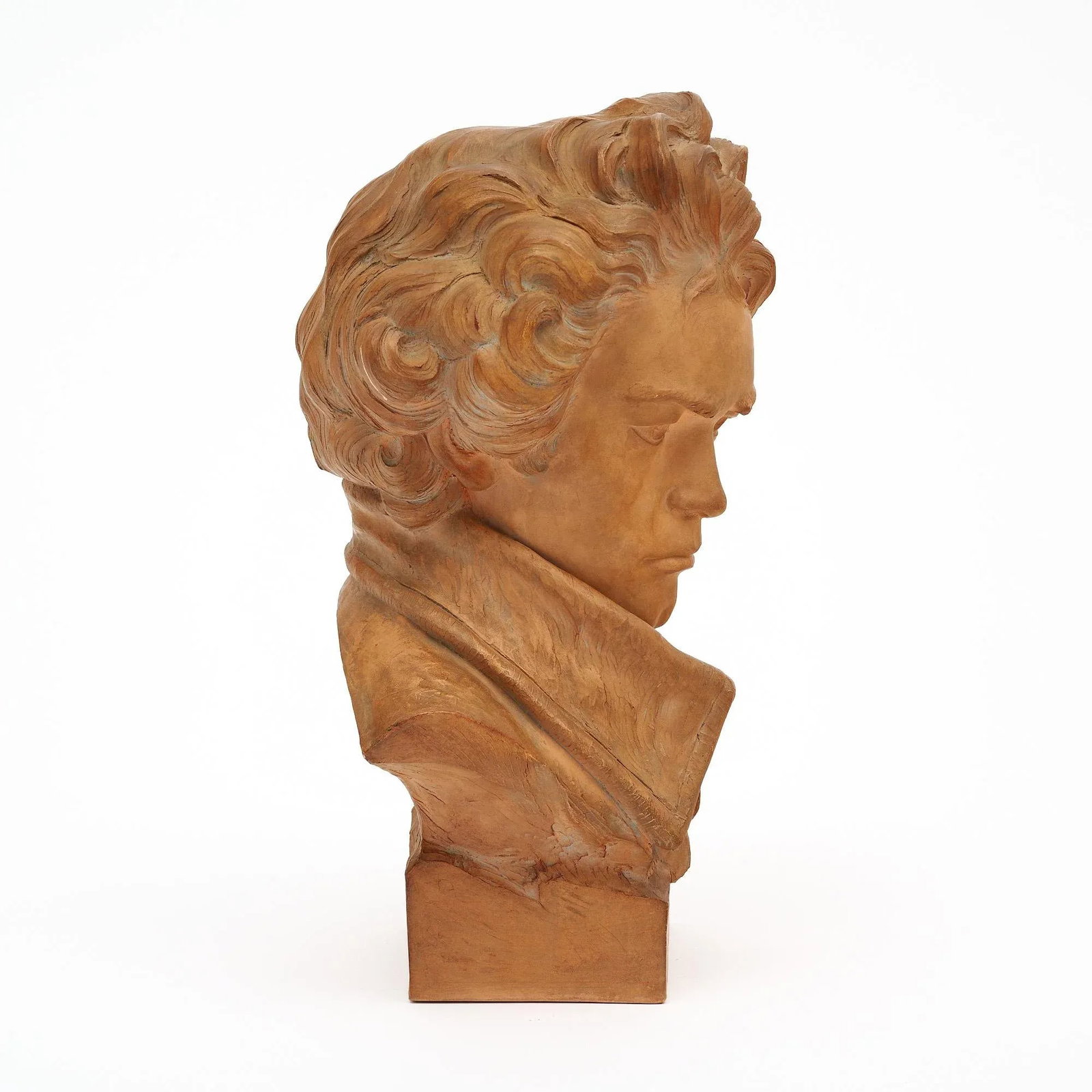 Antique Terracotta Bust of Beethoven - 4