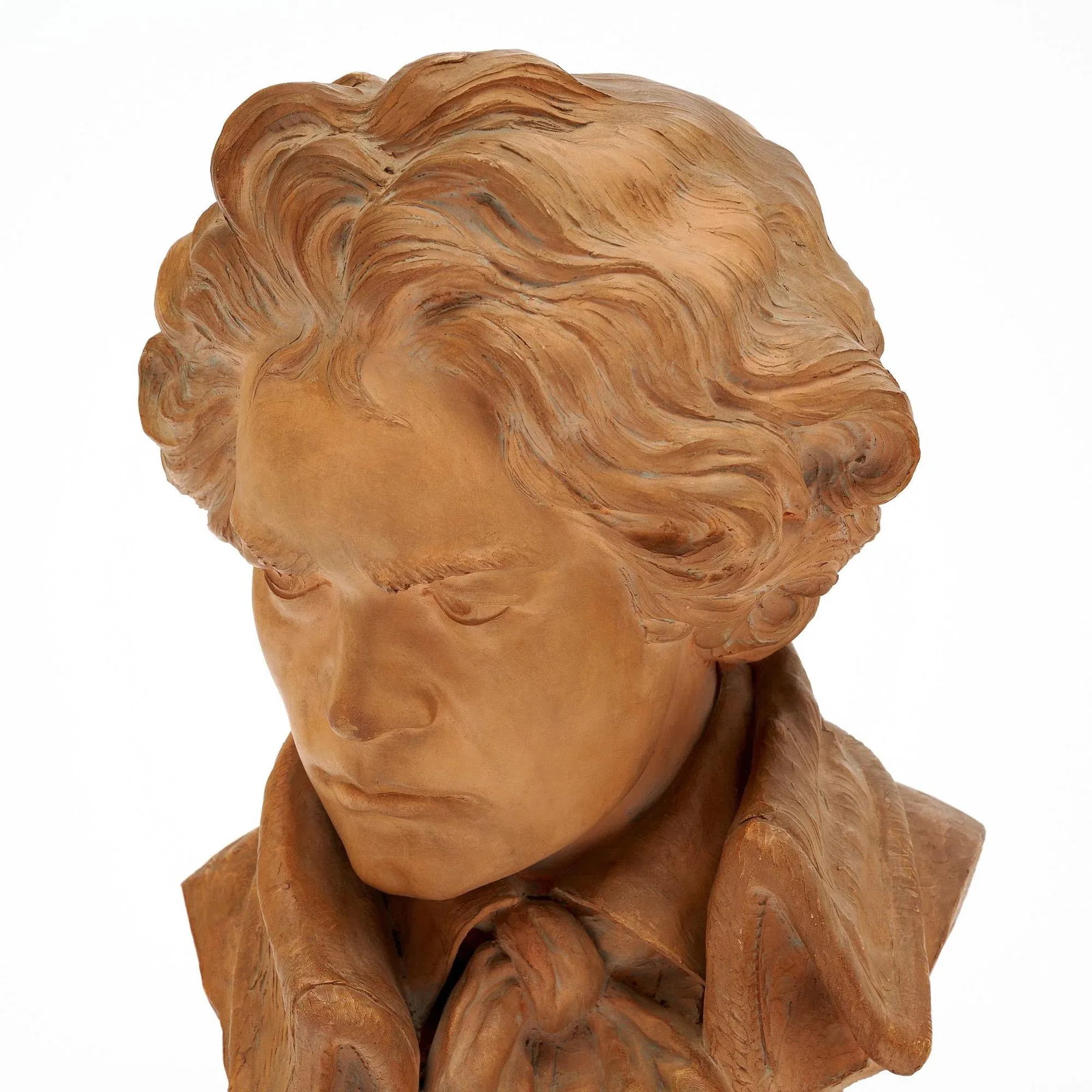 Antique Terracotta Bust of Beethoven - 6