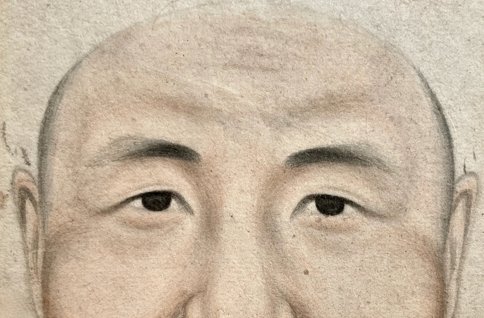 Historic Watercolor Male Portrait Shanghai C. 1900 - 3