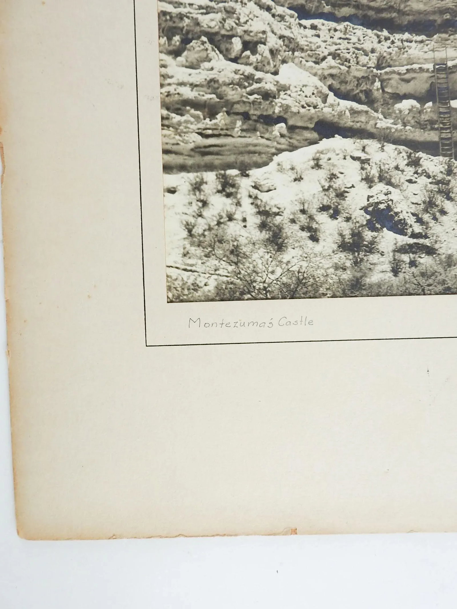 1949 Silver Albumen Photograph of Montezuma's Castle Camp Verde - 2