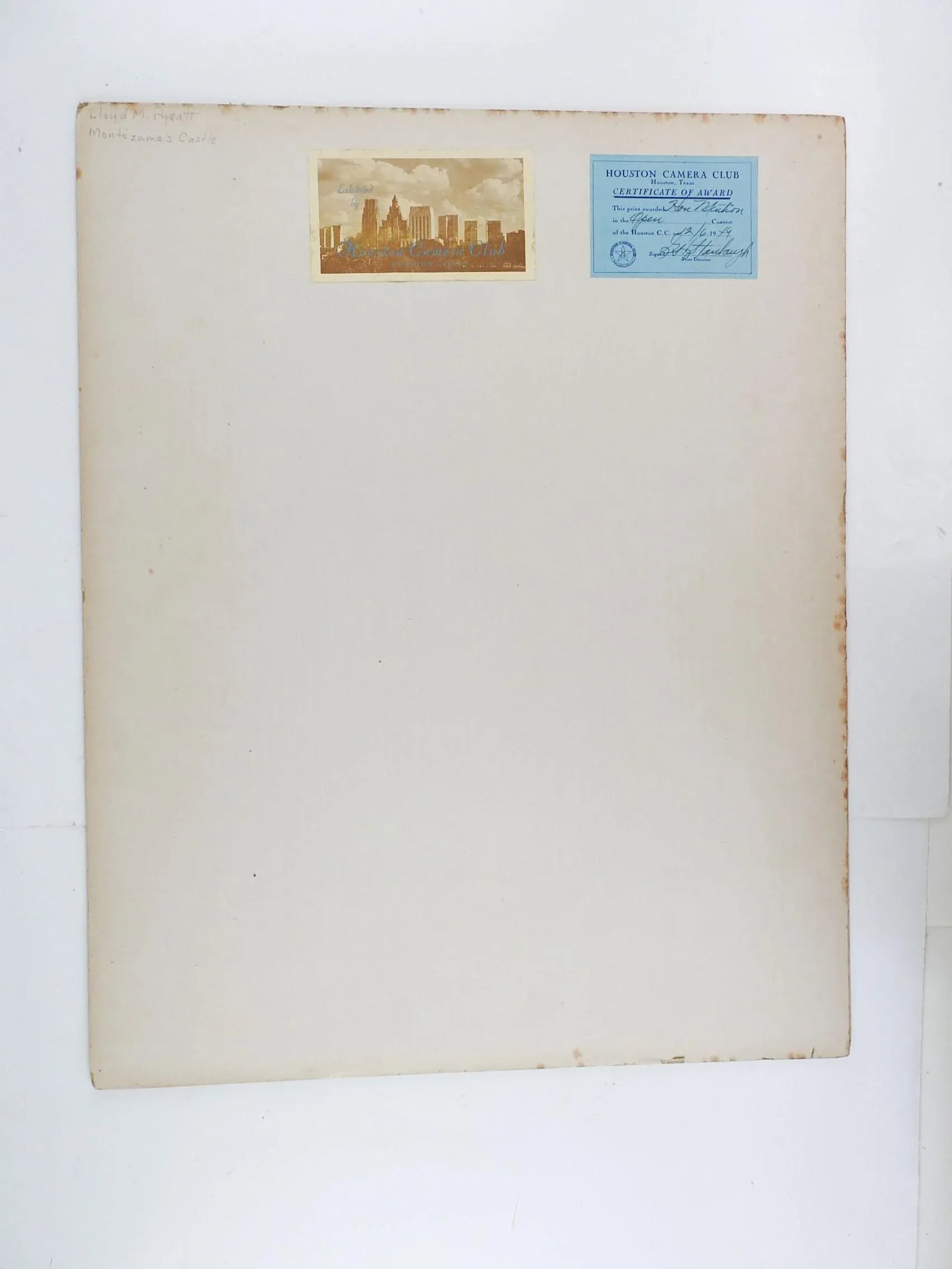 1949 Silver Albumen Photograph of Montezuma's Castle Camp Verde - 5