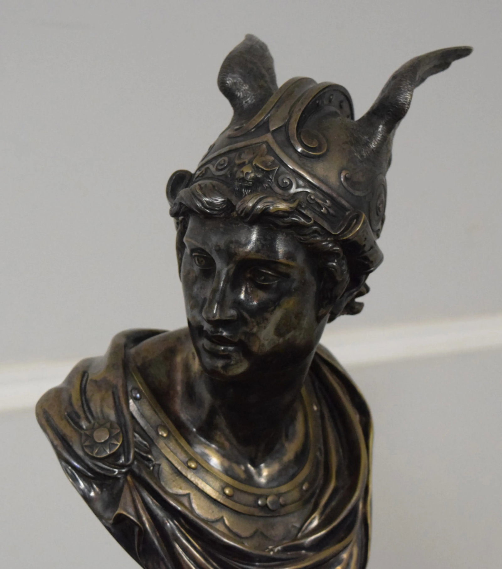 Quality Auguste Moreau French Bronze Statue of Hermes - 4