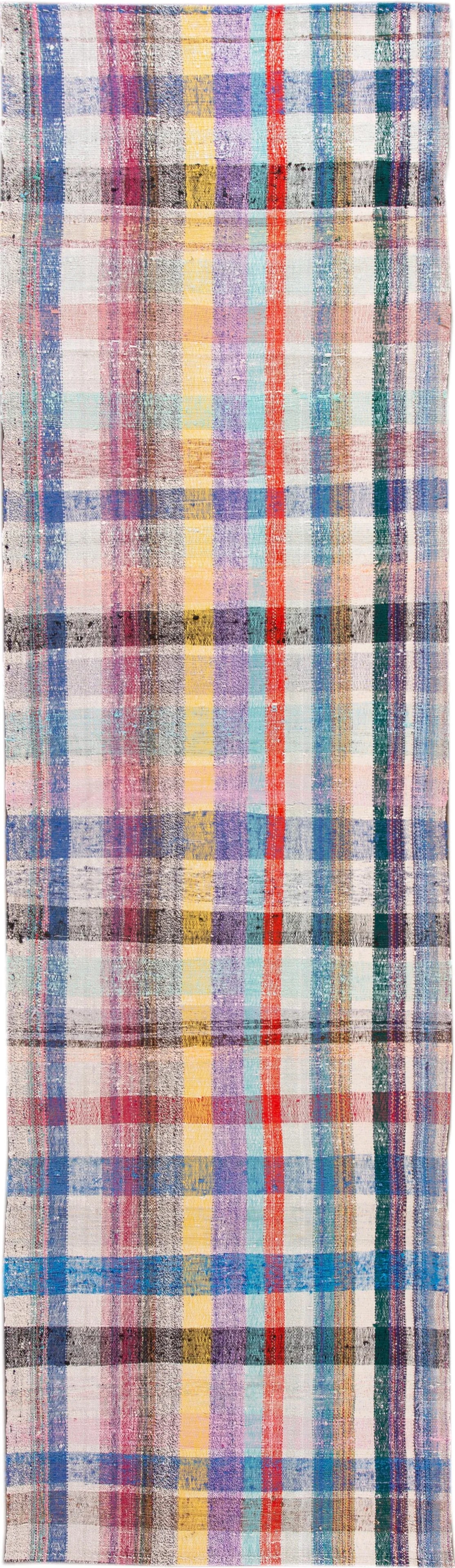 Vintage Flat-Weave Wool Runner 4 X 13 - 13